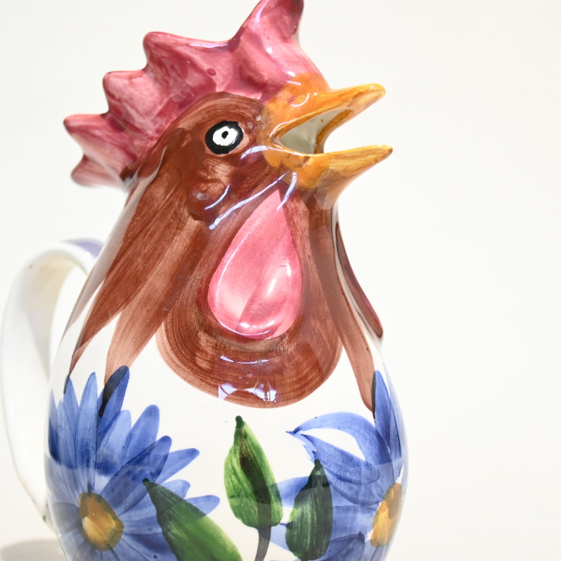 Rooster Pitcher Hand-Painted European Style / ニワトリ ピッチャー ハンドペイント 水差し ヨーロッパ