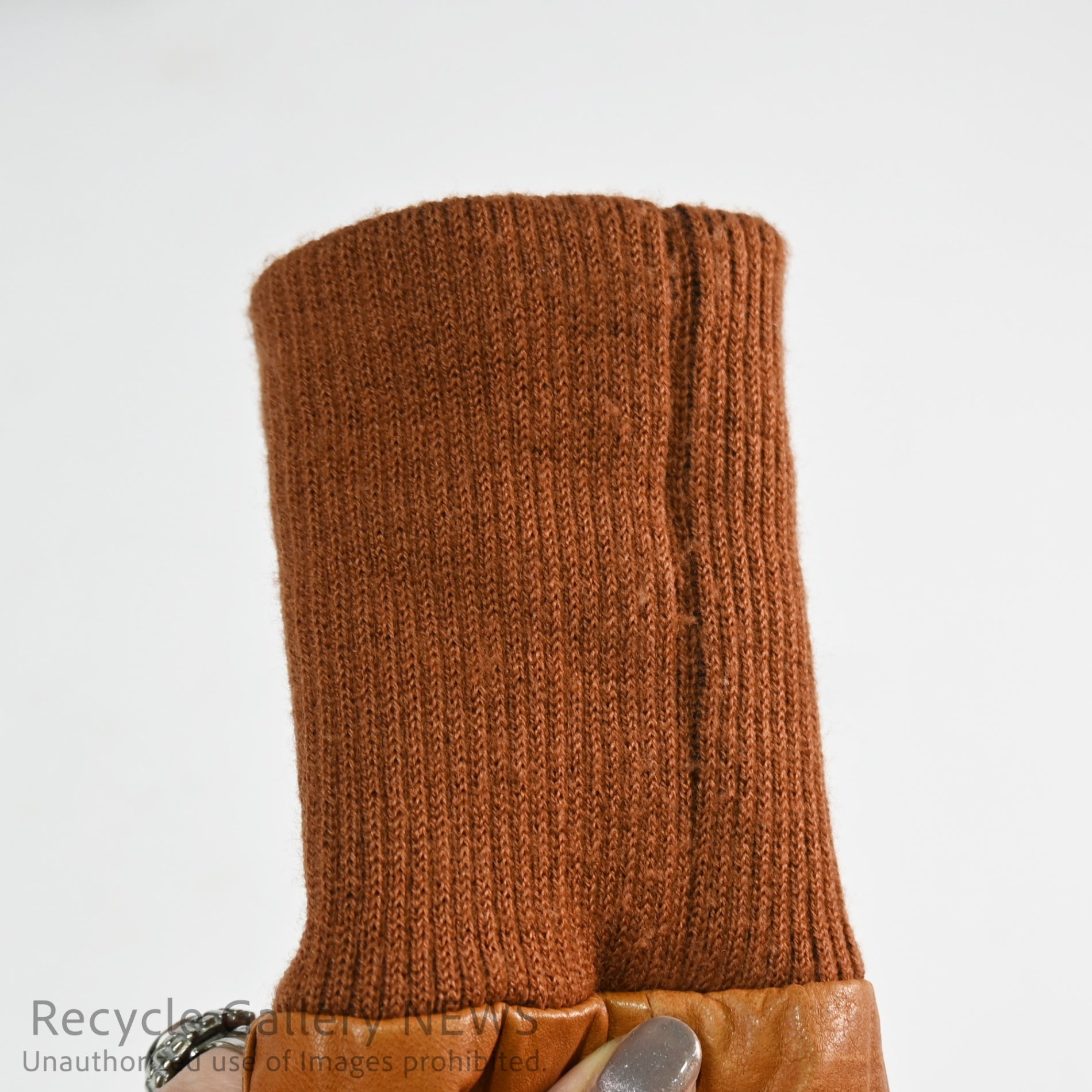 AG by aquagirl Lamb Leather Jacket Orange Brown / アクアガール 羊革 レザージャケット オレンジブラウン