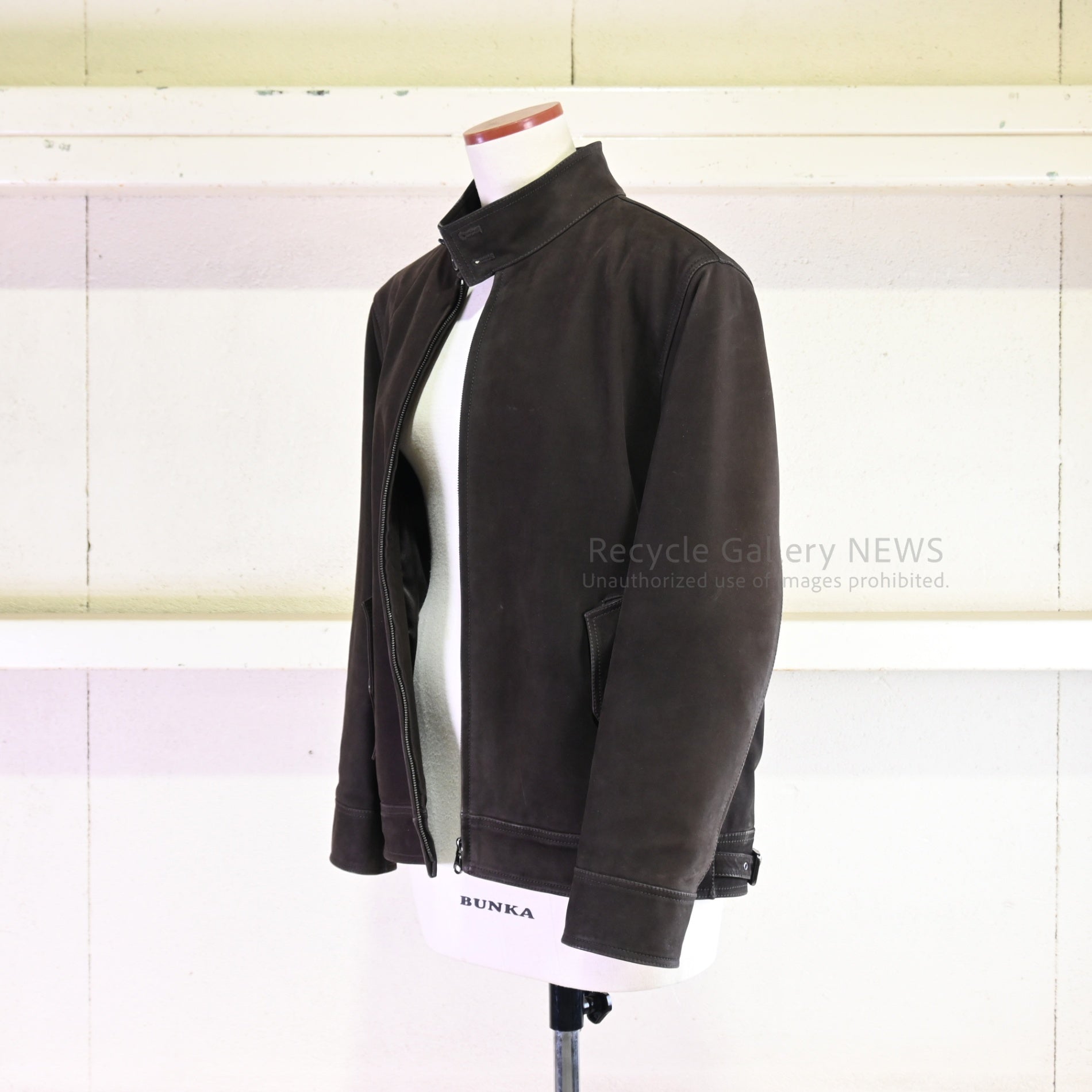 LOEWE Men's Suede Leather Jacket Dark Brown Stuart Vevers / ロエベ メンズ スエード レザー ジャケット 牛革 焦茶 ダークブラウン スチュアート・ヴィヴァース