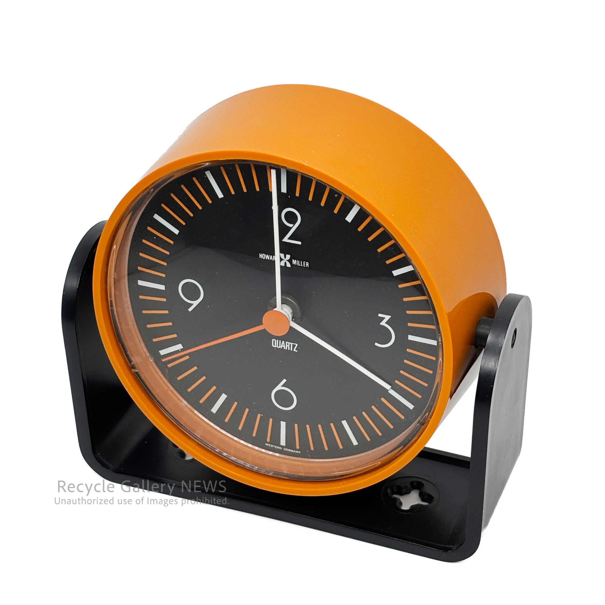 Howard Miller 2-Way Clock Table/Wall Mount Vintage USA/West Germany 1970s / ハワード・ミラー 置時計 掛時計 アメリカ・西ドイツヴィンテージ