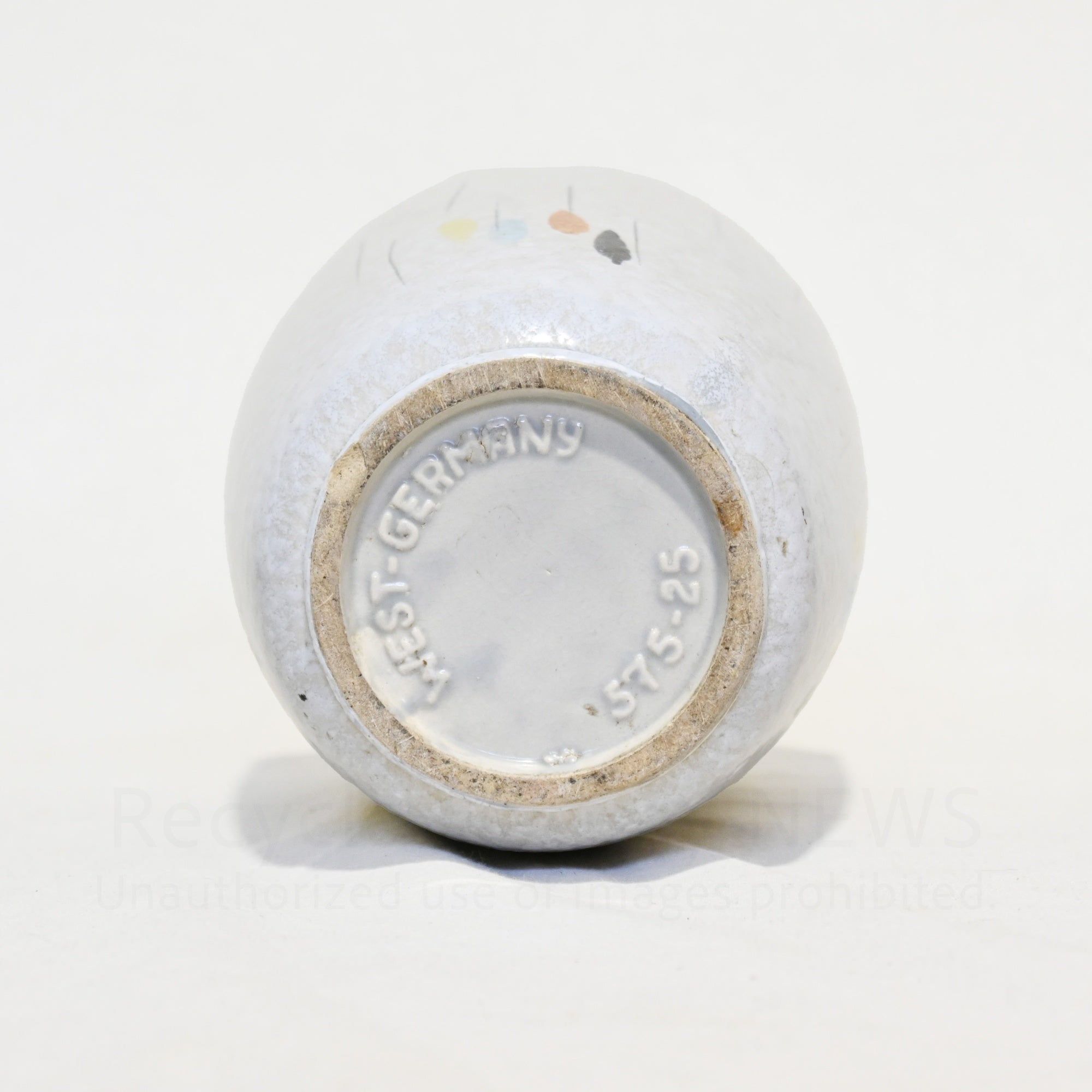 West German Flower Vase Raindrop pattern  1950s-1960s Vintage / 西ドイツ製 花瓶 レインドロップ柄 推定1950〜60年代 ヴィンテージ