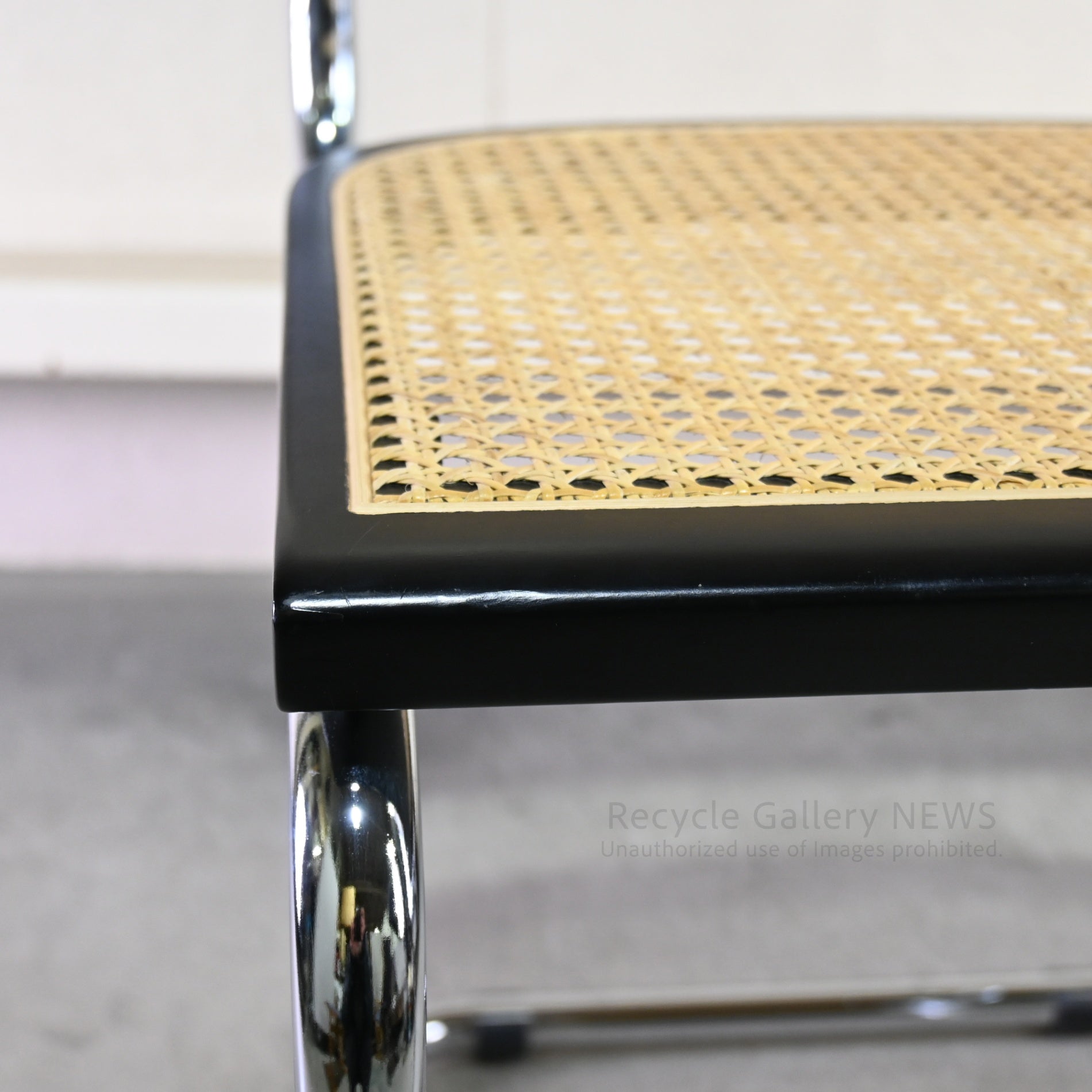 Cesca Armless Chair Black Marcel Breuer / チェスカ チェア アームレス ラタン 黒 マルセル・ブロイヤー