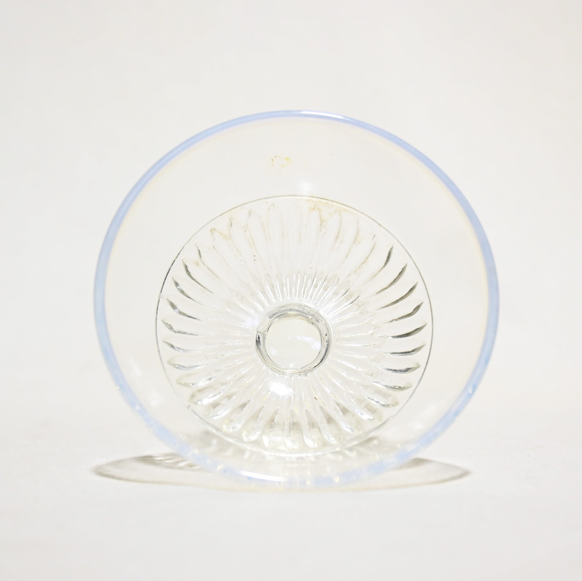 Vintage Press Glass Japanese Glass Ice Cup Milk&Clear Color Retro / ヴィンテージ プレスガラス 和ガラス 氷コップ 乳白ミルク色＆透明色 レトロ