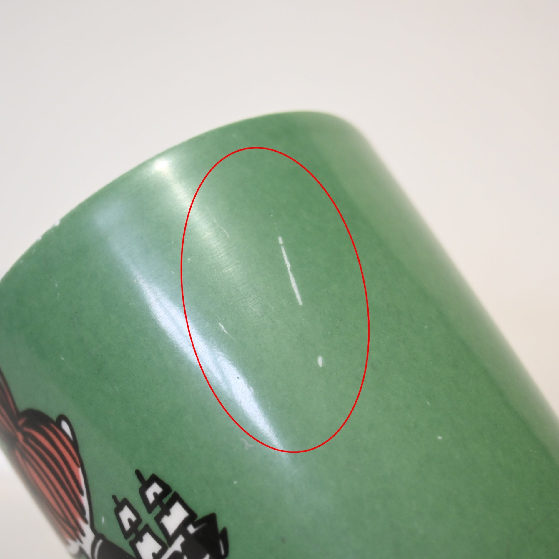 MOOMIN ARABIA Mug Little My Sliding Vintage Scandinavian / ムーミン アラビア マグ リトルミィ・スライディング ヴィンテージ 北欧