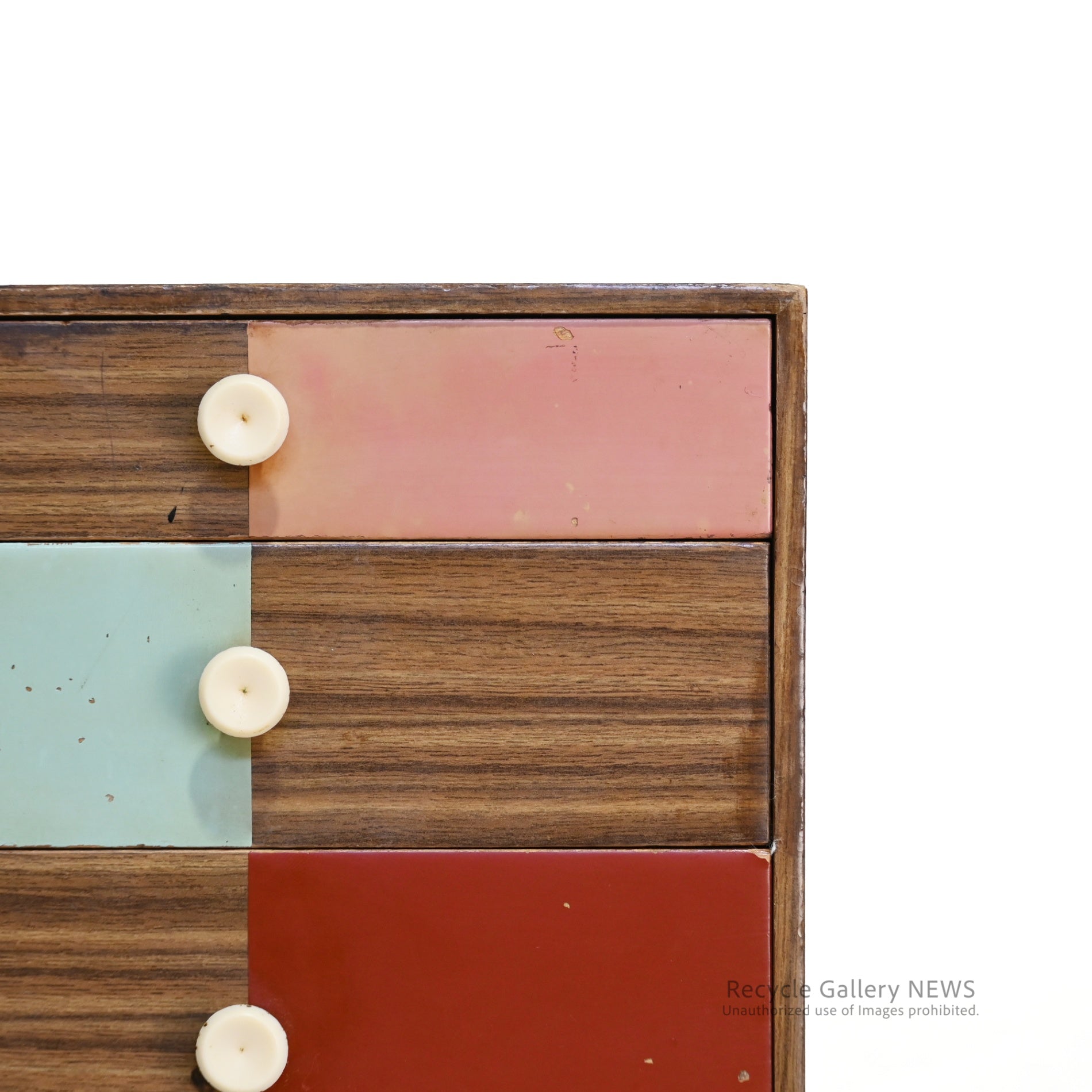 Showa Retro 3-Tier Drawer Storage Box Japanese Vintage / 昭和レトロ 3段 引き出し 小物入れ 日本ヴィンテージ
