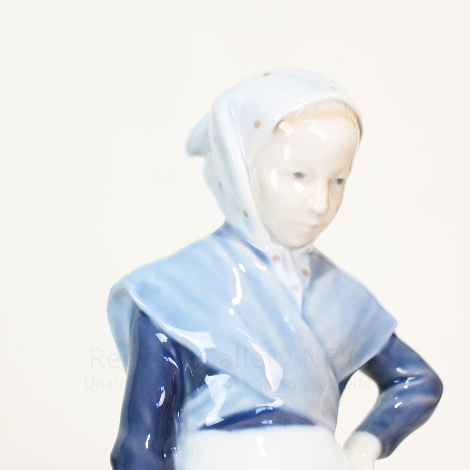 ROYAL COPENHAGEN 1960s Figurine Goose Girl Vintage Objet / ロイヤルコペンハーゲン 1960年代 フィギュリン 少女 ガチョウ ヴィンテージ オブジェ