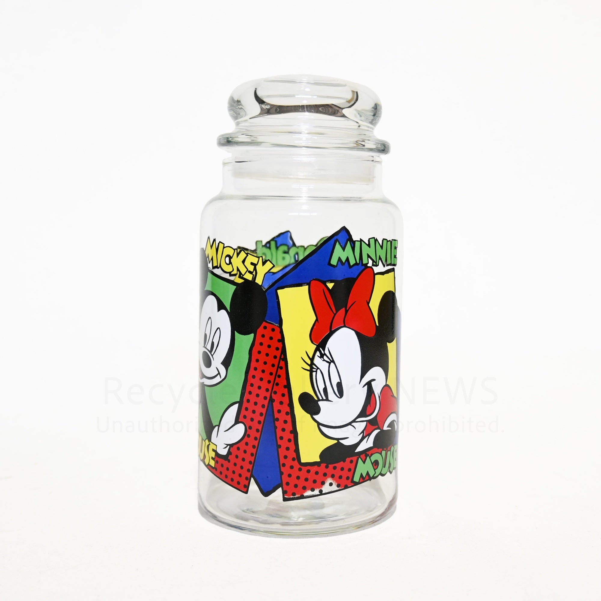 Anchor Hocking Disney Mickey, Minnie, Donald Glass Jar Vintage / アンカーホッキング ミッキー ミニー ドナルド ディズニー ガラスジャー ヴィンテージ