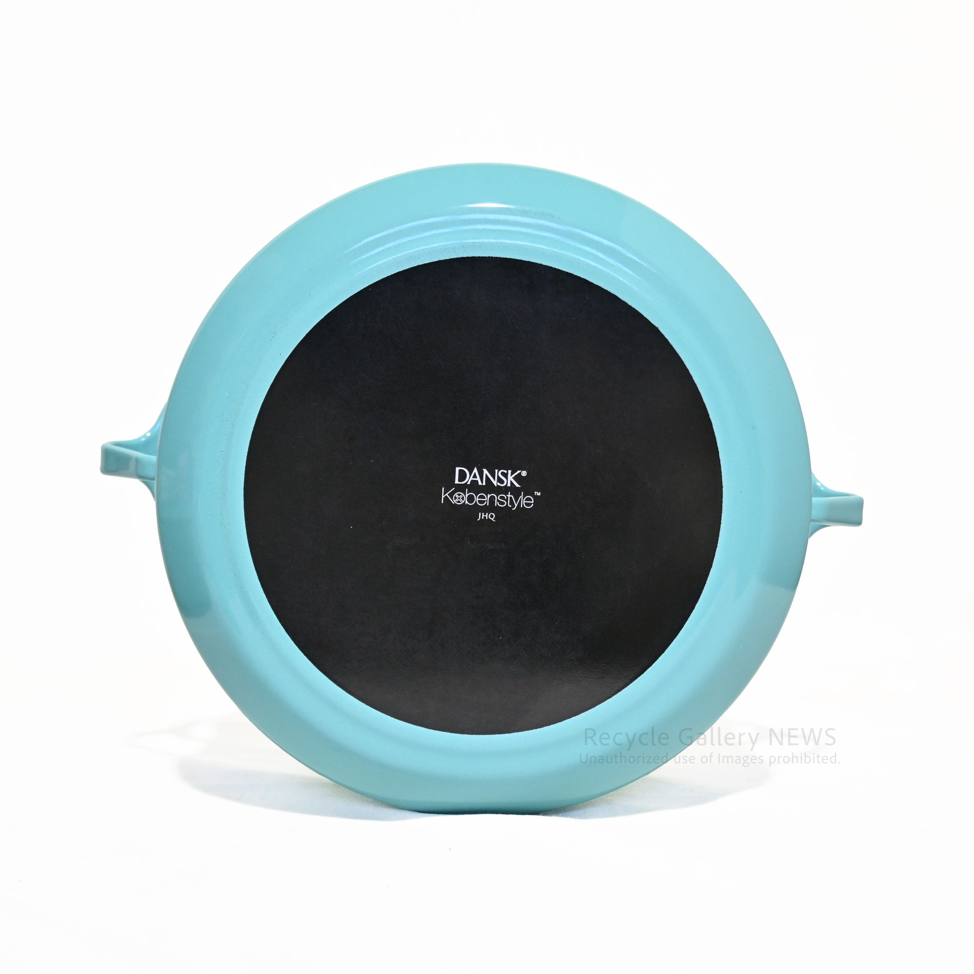 DANSK 23cm Casserole Double-Handled Pot Kobenstyle Teal/Turquoise Enamel U.S.A  / ダンスク 23cm キャセロール 両手鍋 コベンスタイル ティール ターコイズ ホーロー 未使用 新古品