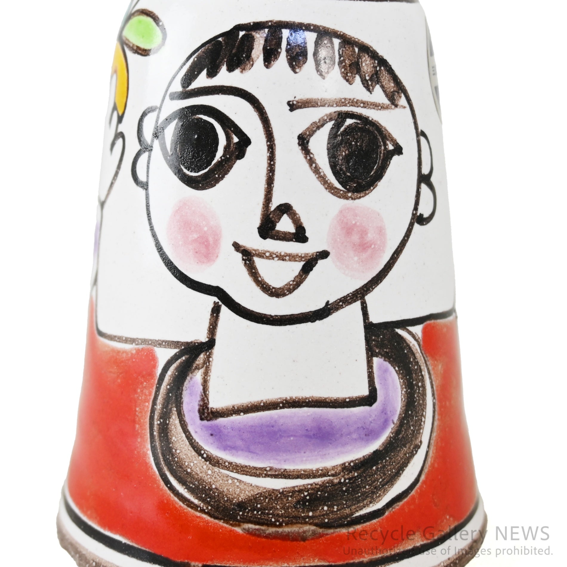 De Simone Pitcher Water jug Vase Art ceramic Sicily Southern Italy / デ・シモーネ ピッチャー 水差し 花瓶 アート 陶器 シチリア 南イタリア