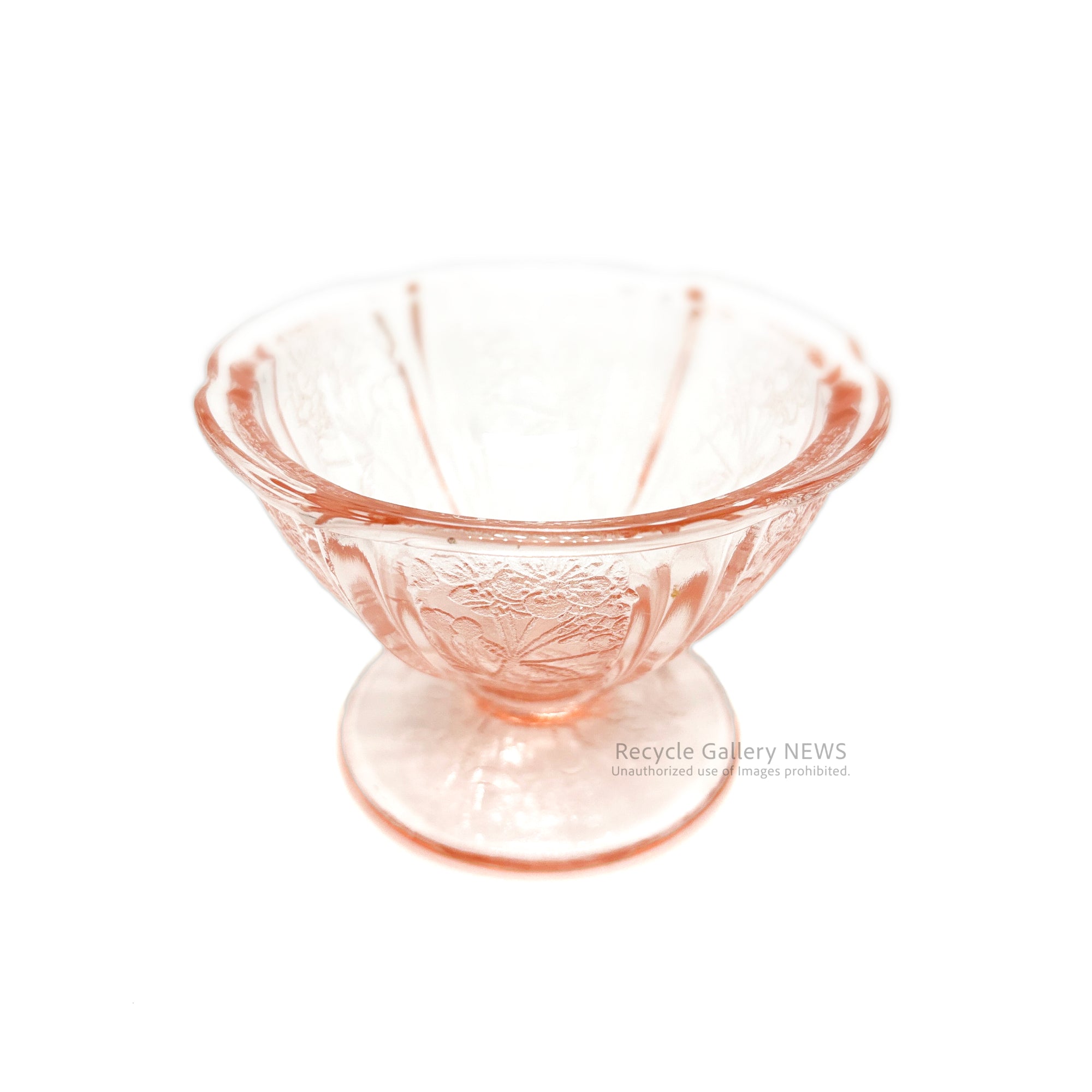 Jeannette Glass Co. Cherry Blossom Sherbet glass U.S.A Vintage / ジャネットグラス シャーベットカップ ヴィンテージ 1930年代 ヴィンテージ