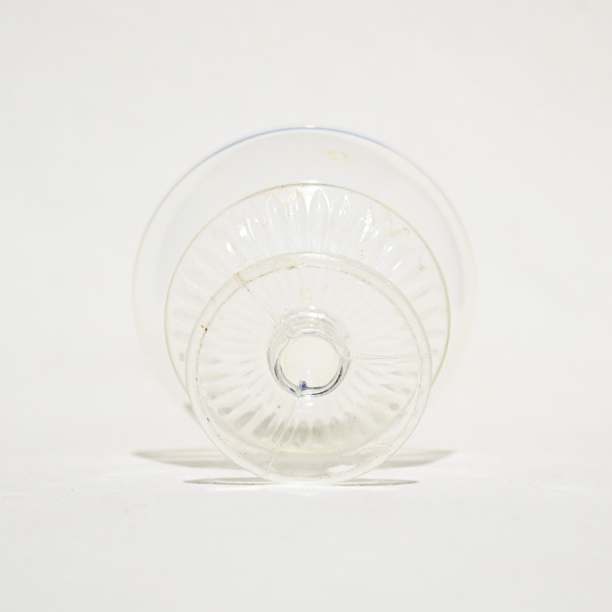 Vintage Press Glass Japanese Glass Ice Cup Milk&Clear Color Retro / ヴィンテージ プレスガラス 和ガラス 氷コップ 乳白ミルク色＆透明色 レトロ