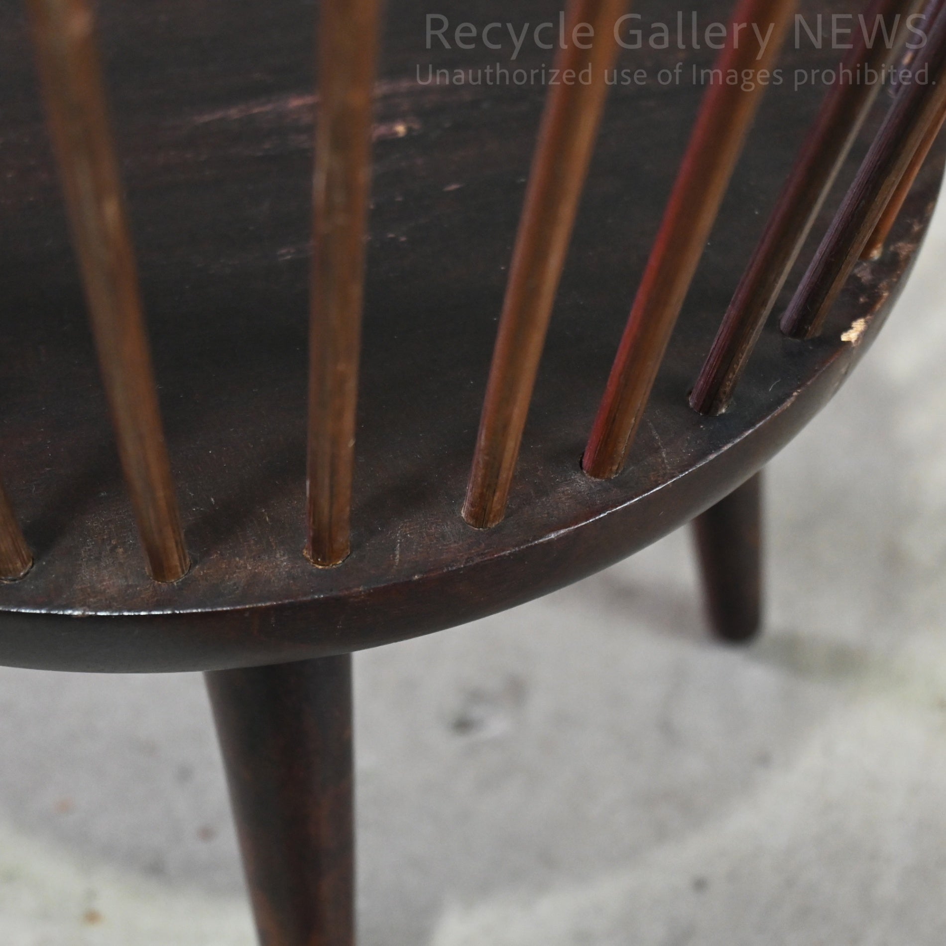 Vintage Wood & Bamboo Basket Dark Brown Magazine Rack Planter Covers Boho interior Crafts Japanese Modern / ヴィンテージ 木竹脚付きバスケット ダークブラウン マガジンラック プランターカバー 民芸 和モダン アジアンインテリア