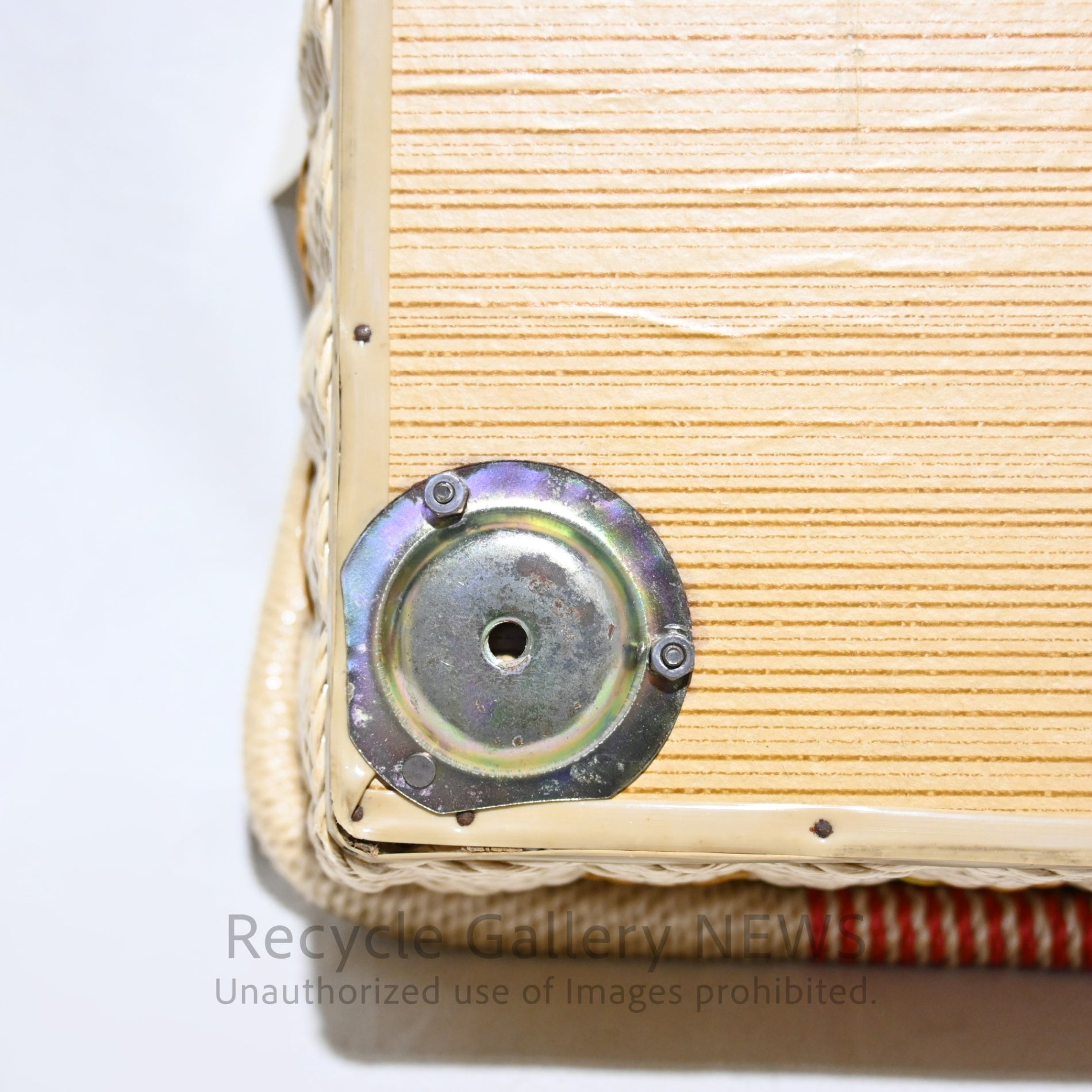 FRUIT OF THE ROOM Sewing Basket Box Retro Embroidery Vintage Unused / フルーツ・オブ・ザ・ルーム 裁縫箱 ソーイングバスケット レトロ 刺繍 ヴィンテージ 未使用 新古品