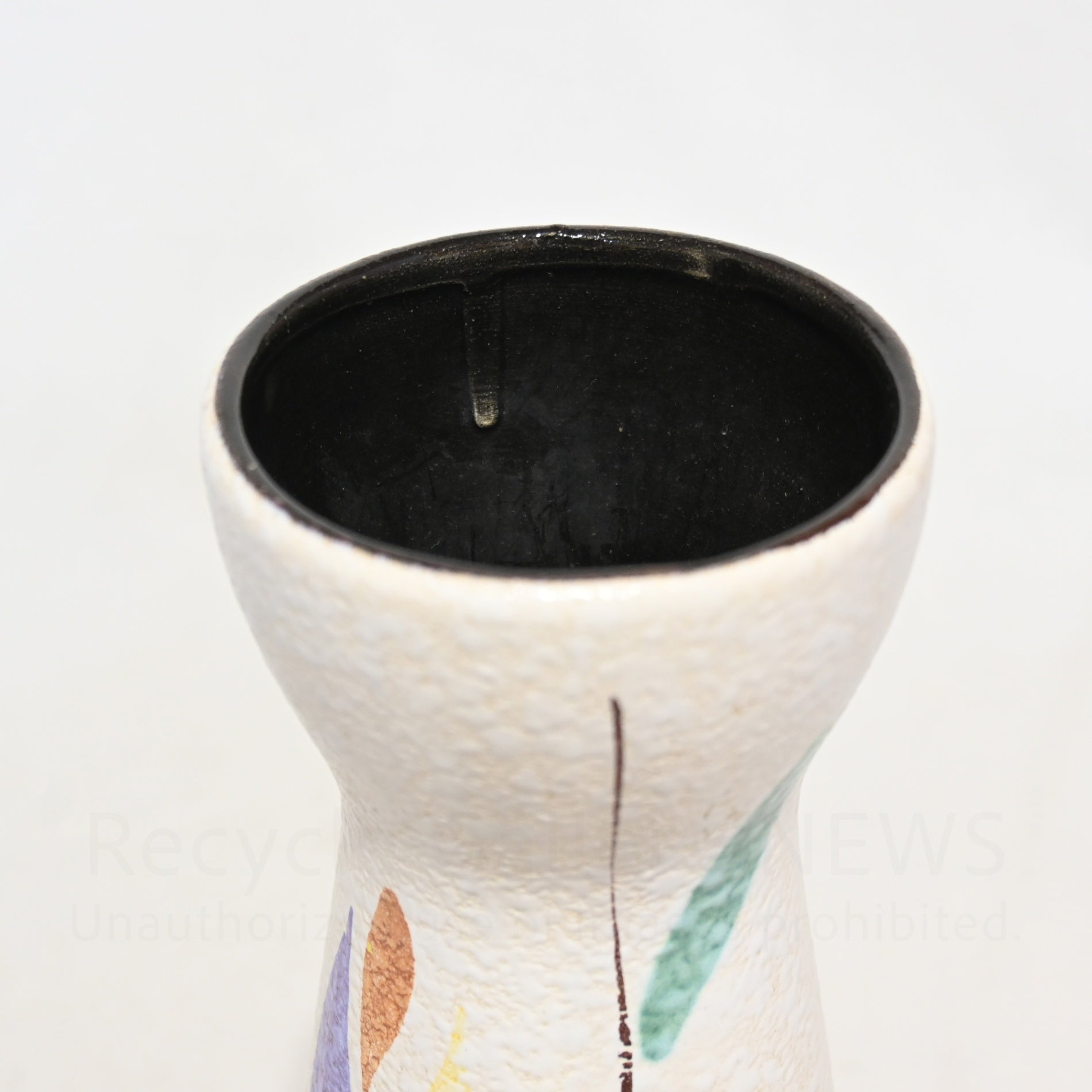 West German Flower Vase Tulip pattern  1950s-1960s Vintage / 西ドイツ製 花瓶 チューリップ柄 推定1950〜60年代 ヴィンテージ