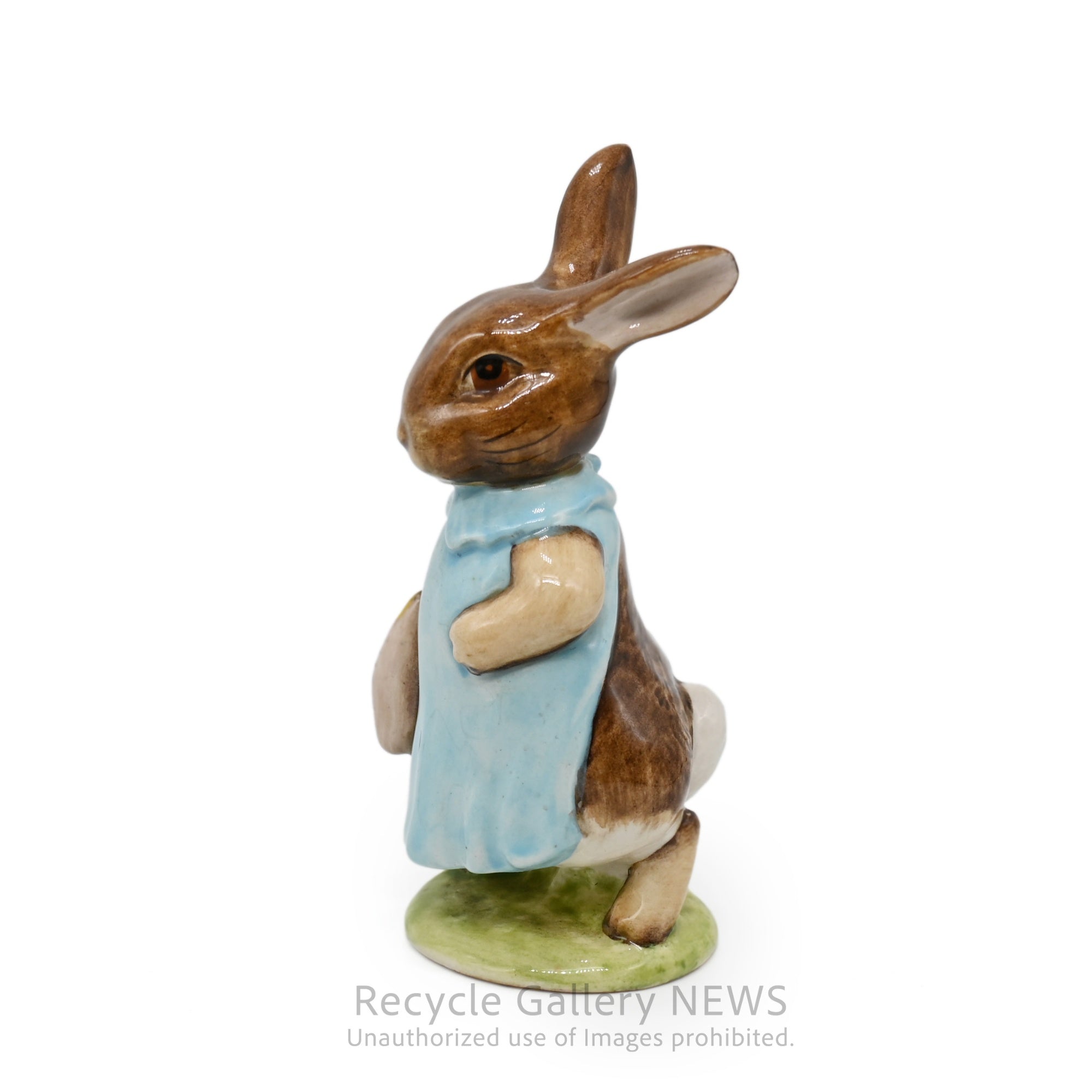 Beswick Peter Rabbit Flopsy Bunny Ceramic Figurine Brown Blue / ベスウィック ピーターラビット フロプシーバニー 陶器 フィギュリン ブラウン ブルー