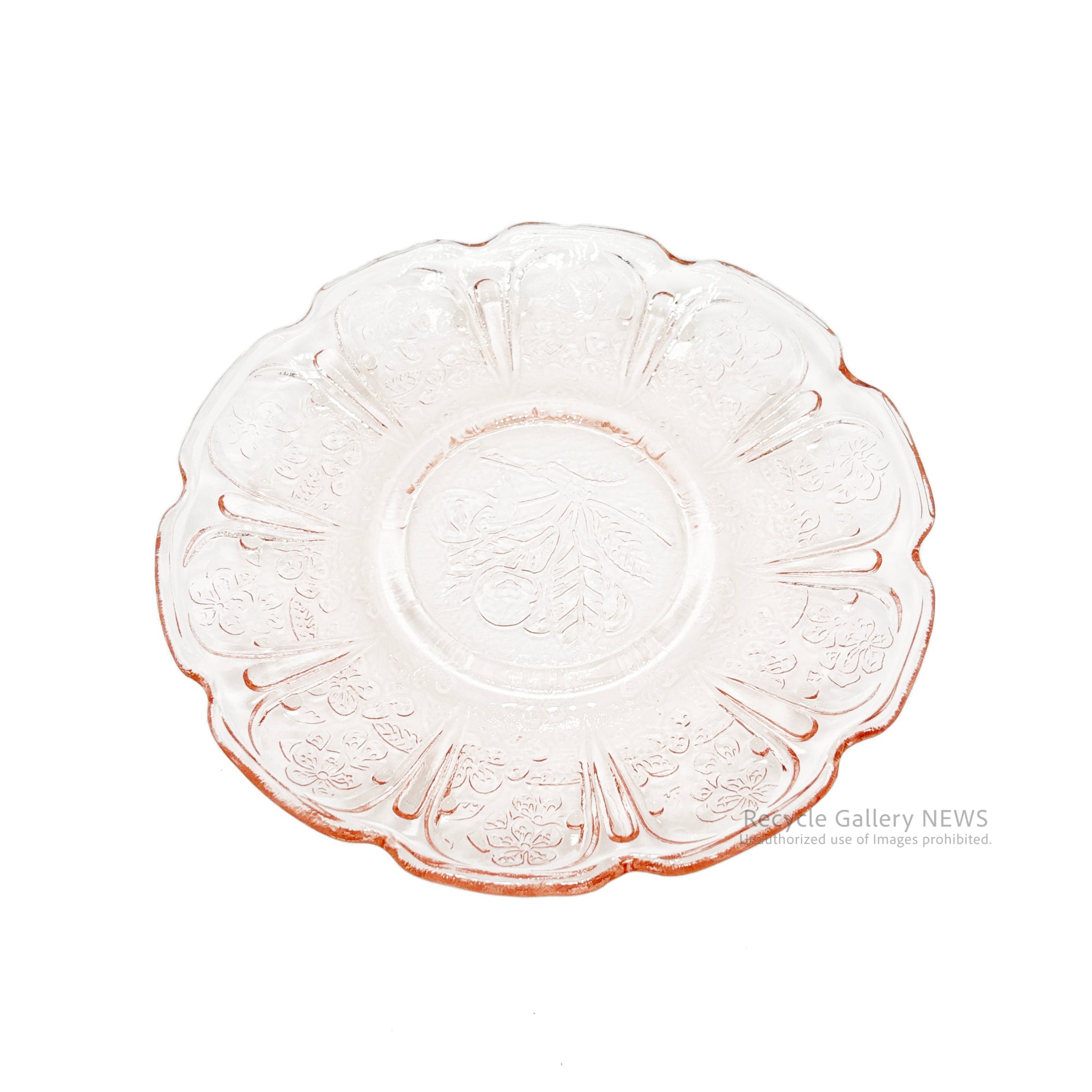 Jeannette Glass Co. Cherry Blossom C＆S U.S.A Vintage / ジャネットグラス カップ＆ソーサー ヴィンテージ 1930年代 ヴィンテージ
