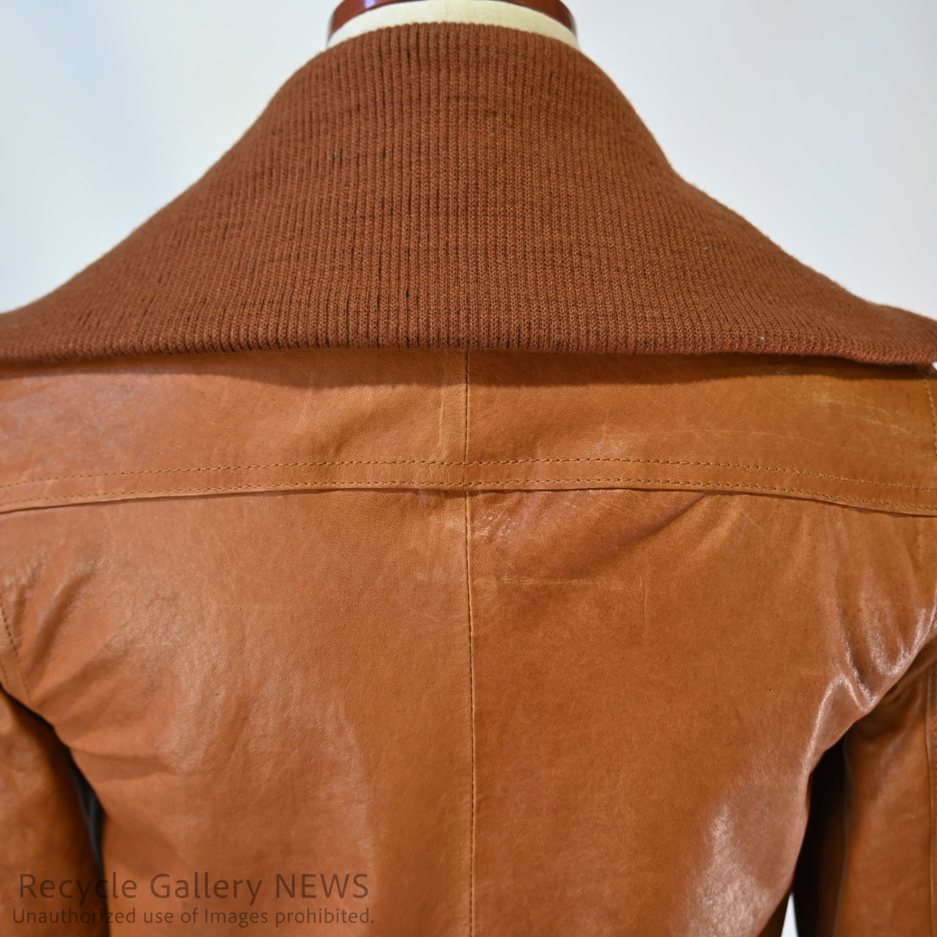 AG by aquagirl Lamb Leather Jacket Orange Brown / アクアガール 羊革 レザージャケット オレンジブラウン