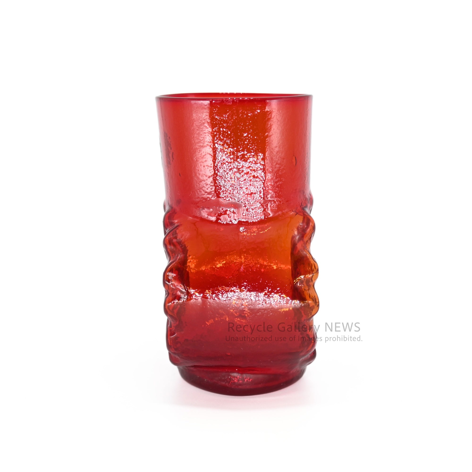 Sasaki Glass Vintage Vase Showa Retro Red Japan / 佐々木硝子 ヴィンテージ花瓶 昭和レトロ 赤 日本