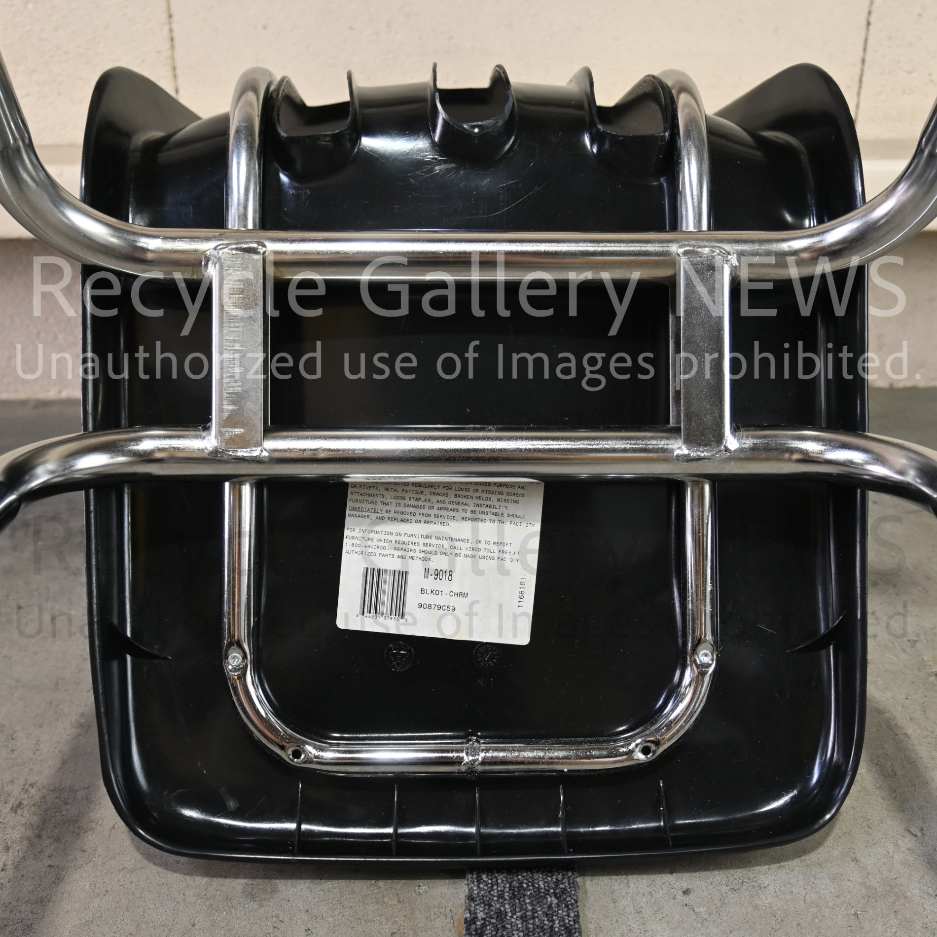 VIRCO Stacking chair Black Retro American Industrial design / バルコ スタッキングチェア ブラック レトロ アメリカン ヴィンテージ インダストリアルデザイン