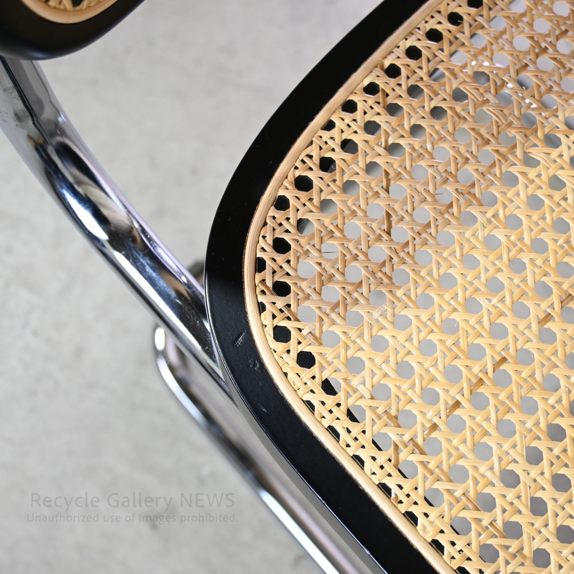 Cesca Armless Chair Black Marcel Breuer / チェスカ チェア アームレス ラタン 黒 マルセル・ブロイヤー