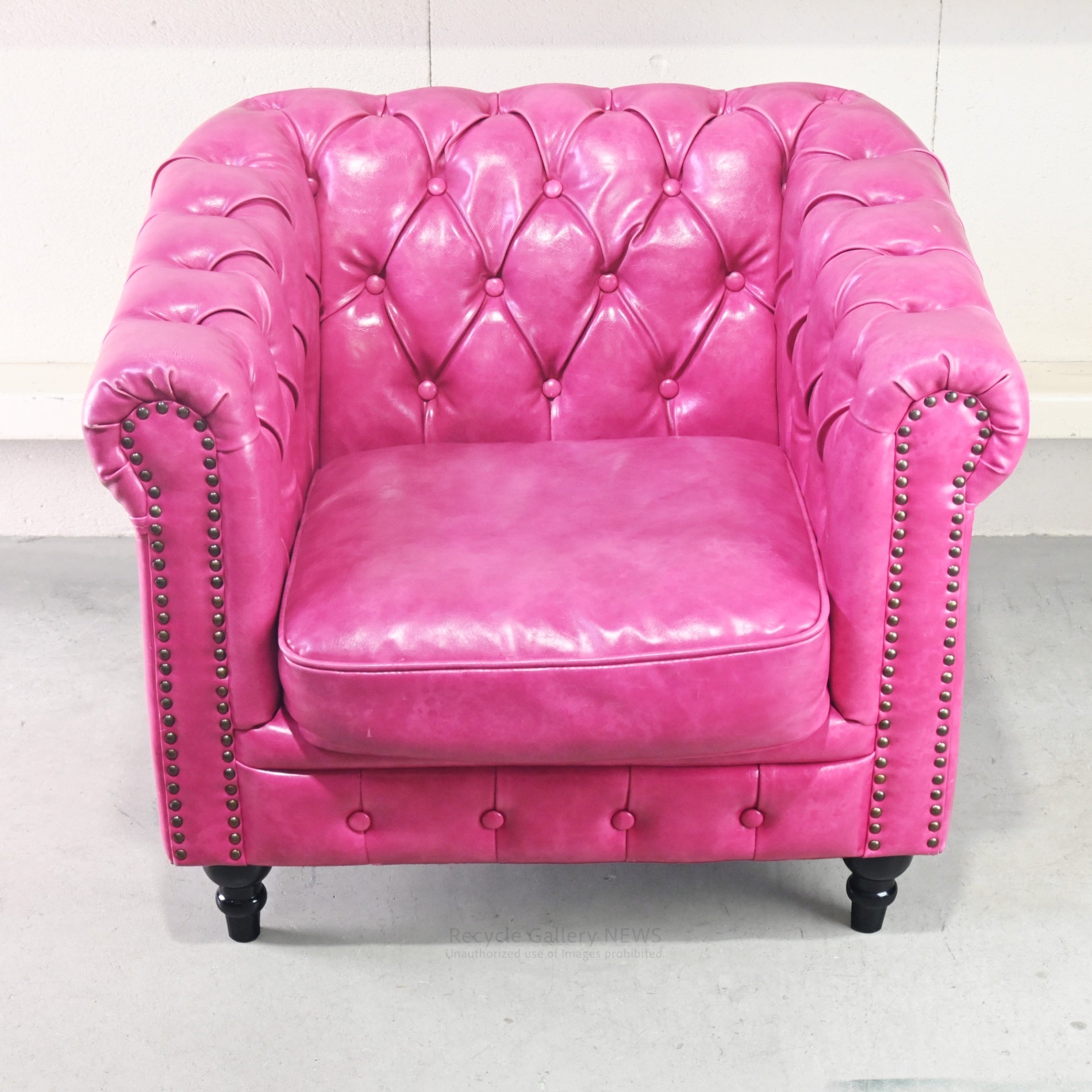 VINCENT Authentic British Chesterfield 1PSofa Industrial Style / ヴィンセント チェスターフィールド シングルソファー イギリス インダストリアル オーセンティック