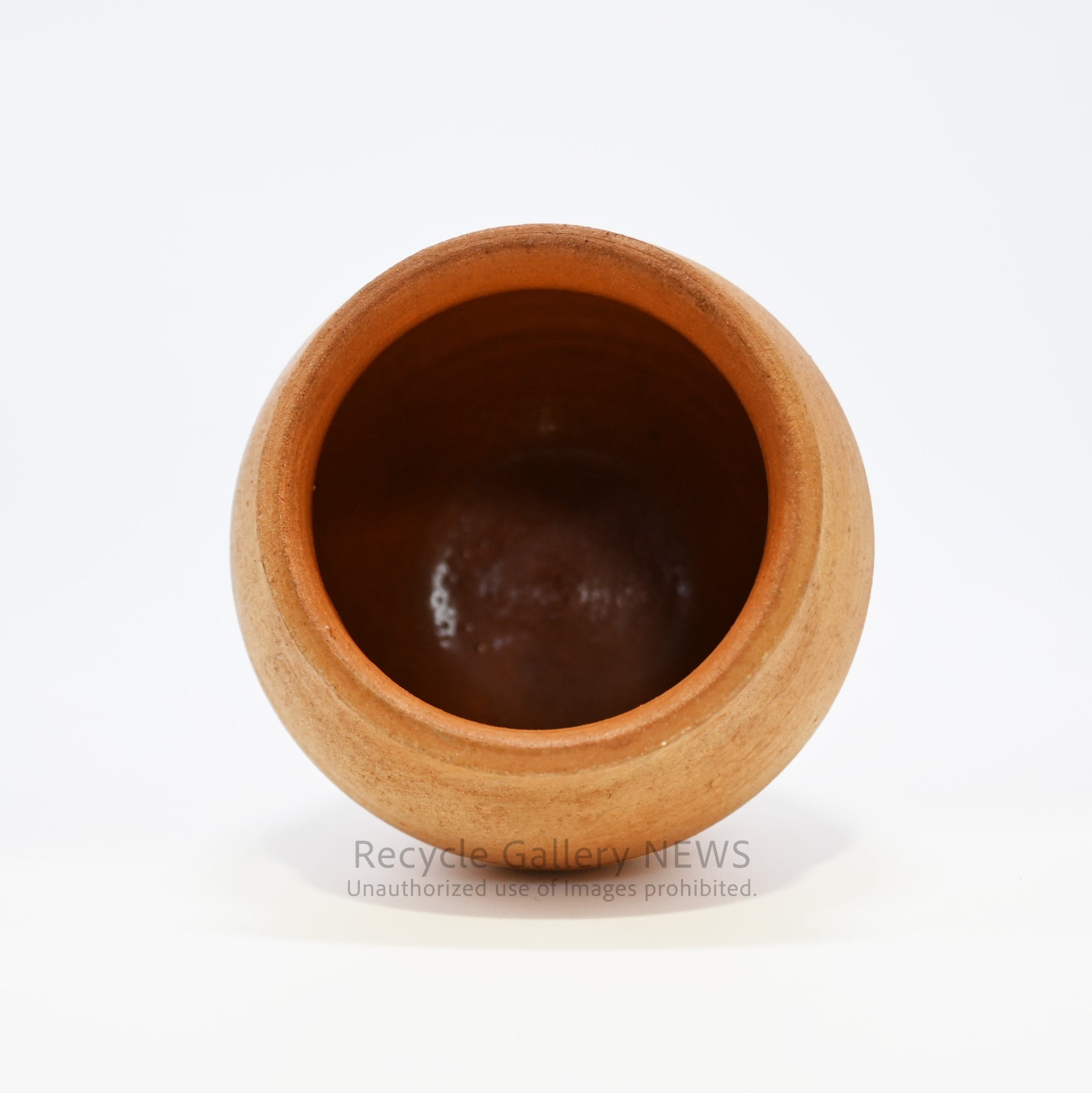 Native American Pot Red clay color object / ネイティブアメリカン ポット 赤土色 置物