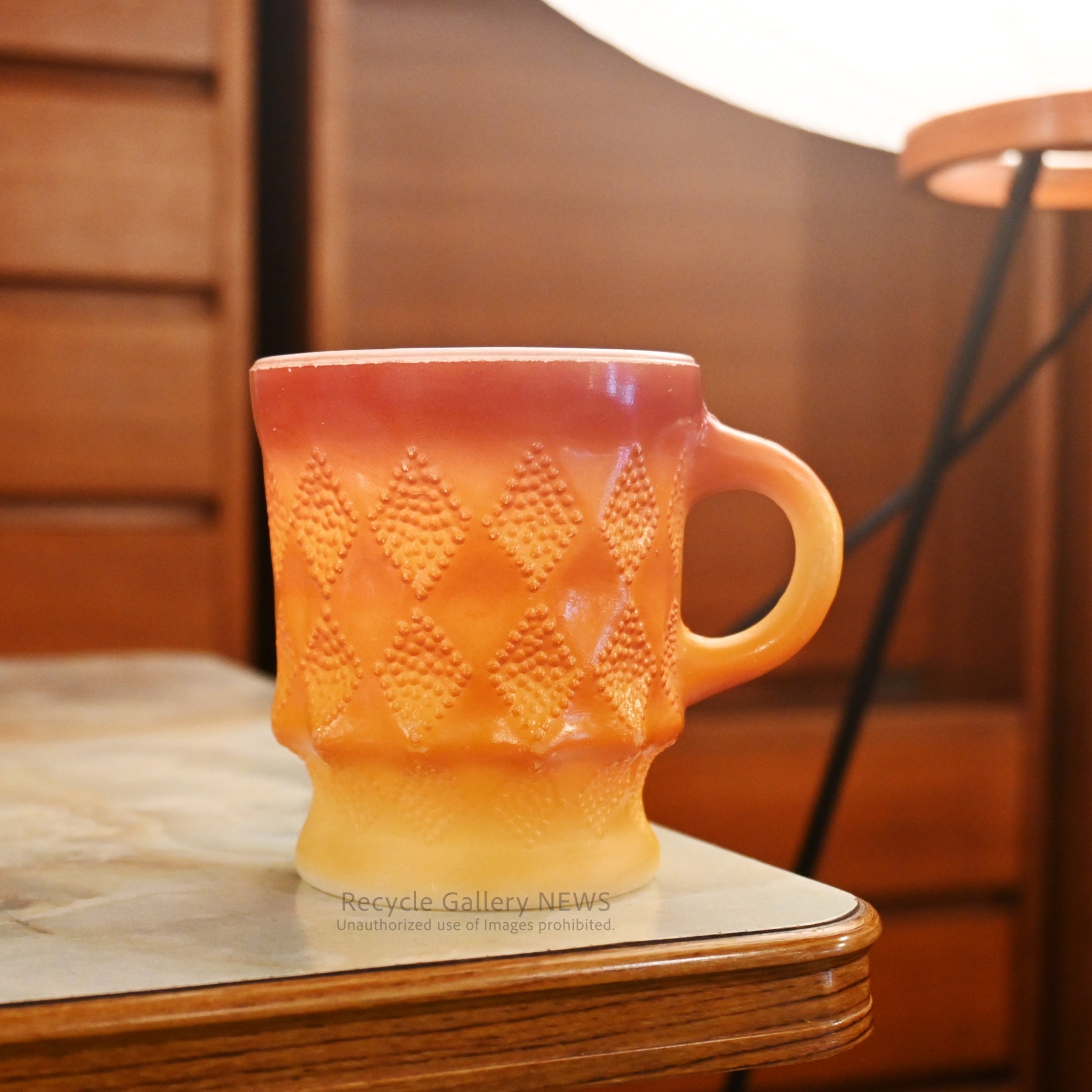 Fire King Kimberley Mug Orange American Industrial Rare / ファイヤーキング キンバリー マグ オレンジ アメリカ 希少 インダストリアル