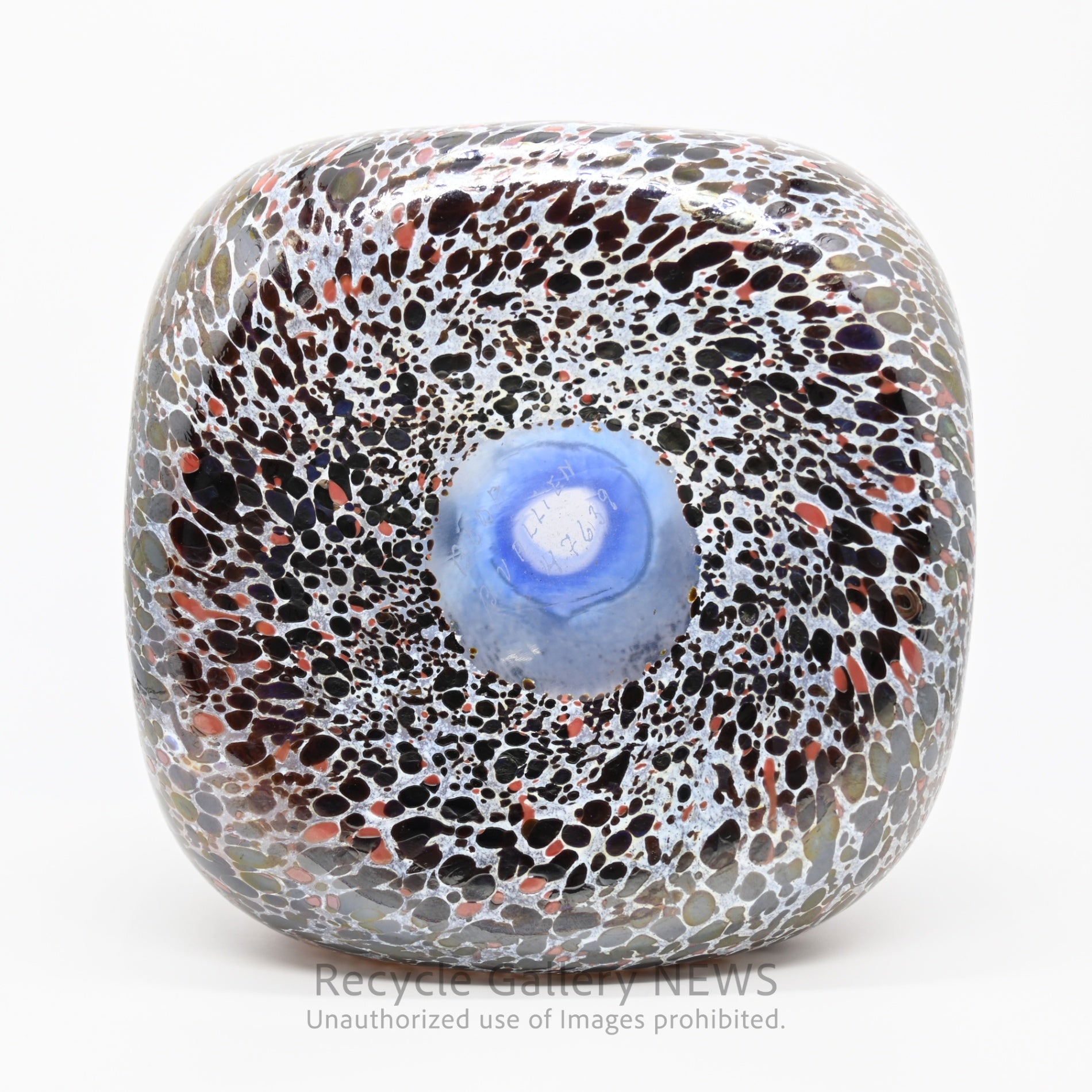 KOSTA BODA Bertil Vallien Art Modern Glass Flower Vase Purple Tones / コスタボダ ガラス フラワーベース バーティル・ヴァリーン 一輪挿し 花瓶 パープル系 アートガラス モダン