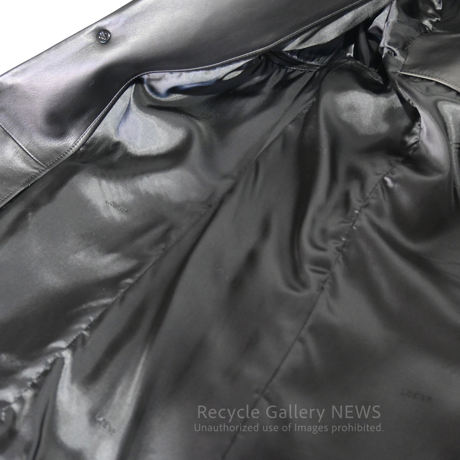 LOEWE Men's Lamb Leather Jacket in Black Jonathan Anderson /  ロエベ メンズ ラム レザー ジャケット ブラック ジョナサン・アンダーソン  羊革 黒