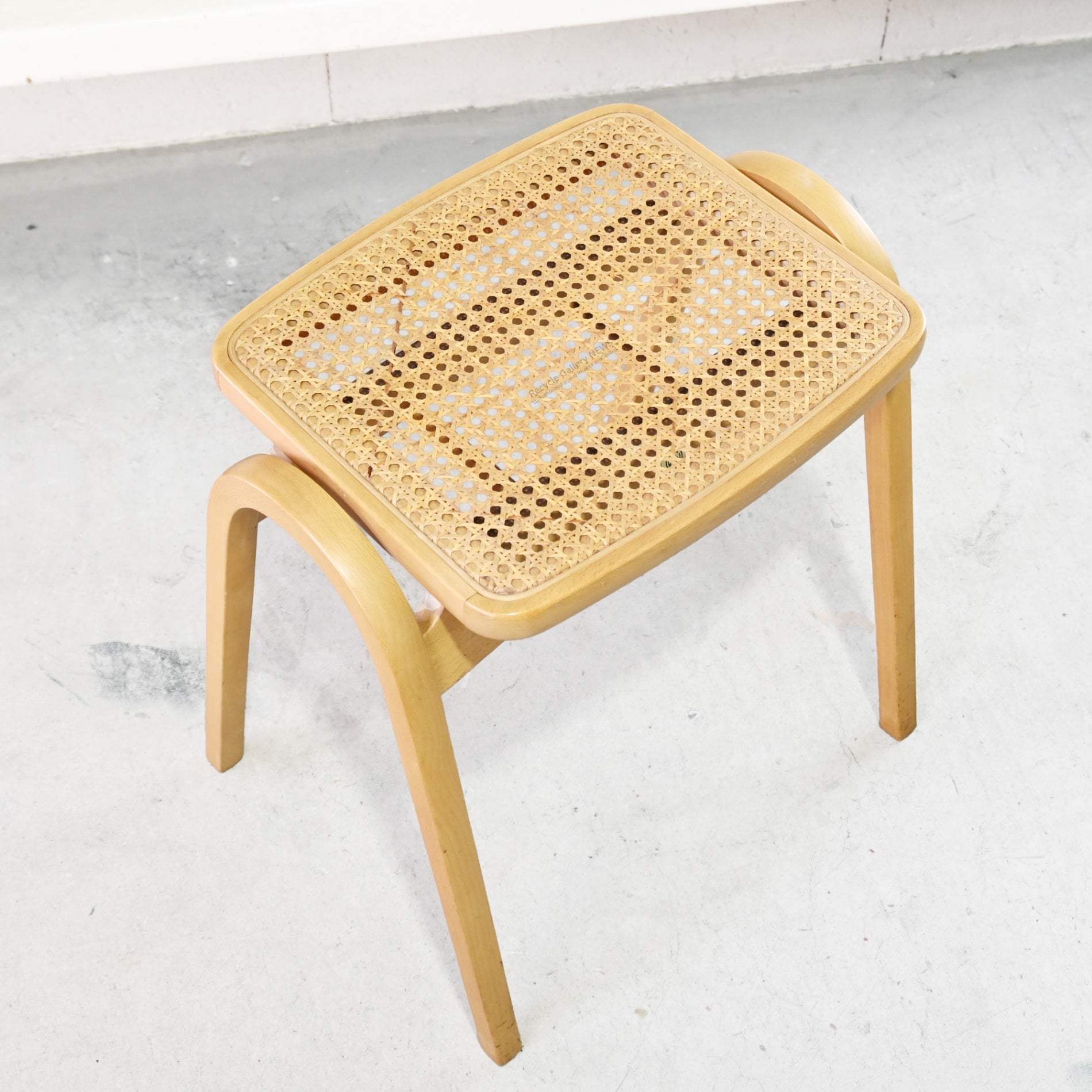 Akita Woodworking Stool Rattan Seat Natural Vintage Japan / 秋田木工 スツール ラタンシート ナチュラル ヴィンテージ 日本