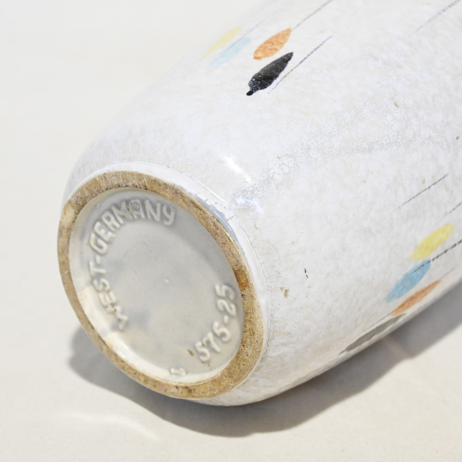 West German Flower Vase Raindrop pattern  1950s-1960s Vintage / 西ドイツ製 花瓶 レインドロップ柄 推定1950〜60年代 ヴィンテージ