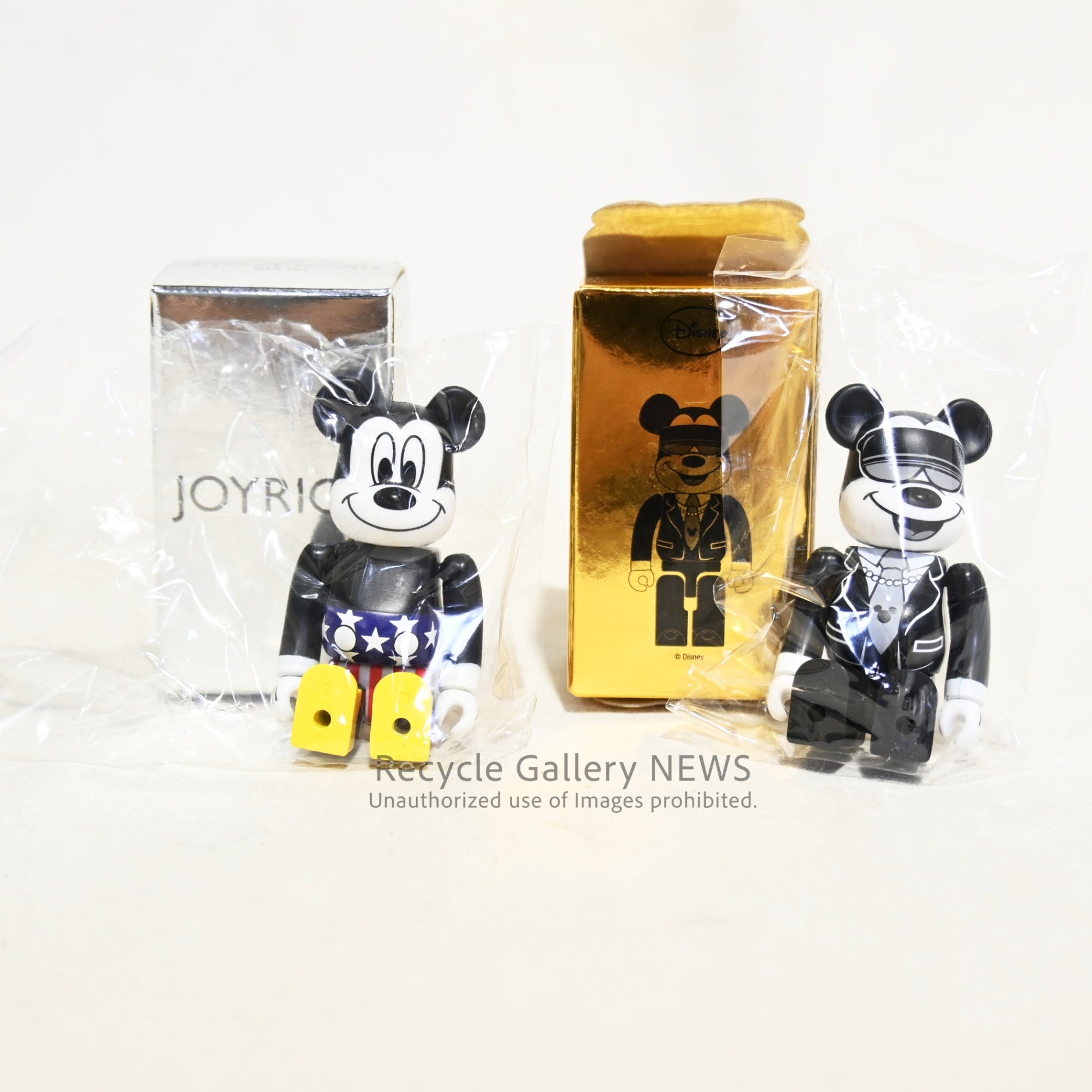 BE@RBRICK MICKEY MOUSE（USA Ver.）/（SUIT Ver.）JOYRICH Disney collaboration / ベアブリック ミッキー・マウス ジョイリッチ ディズニー 未開封