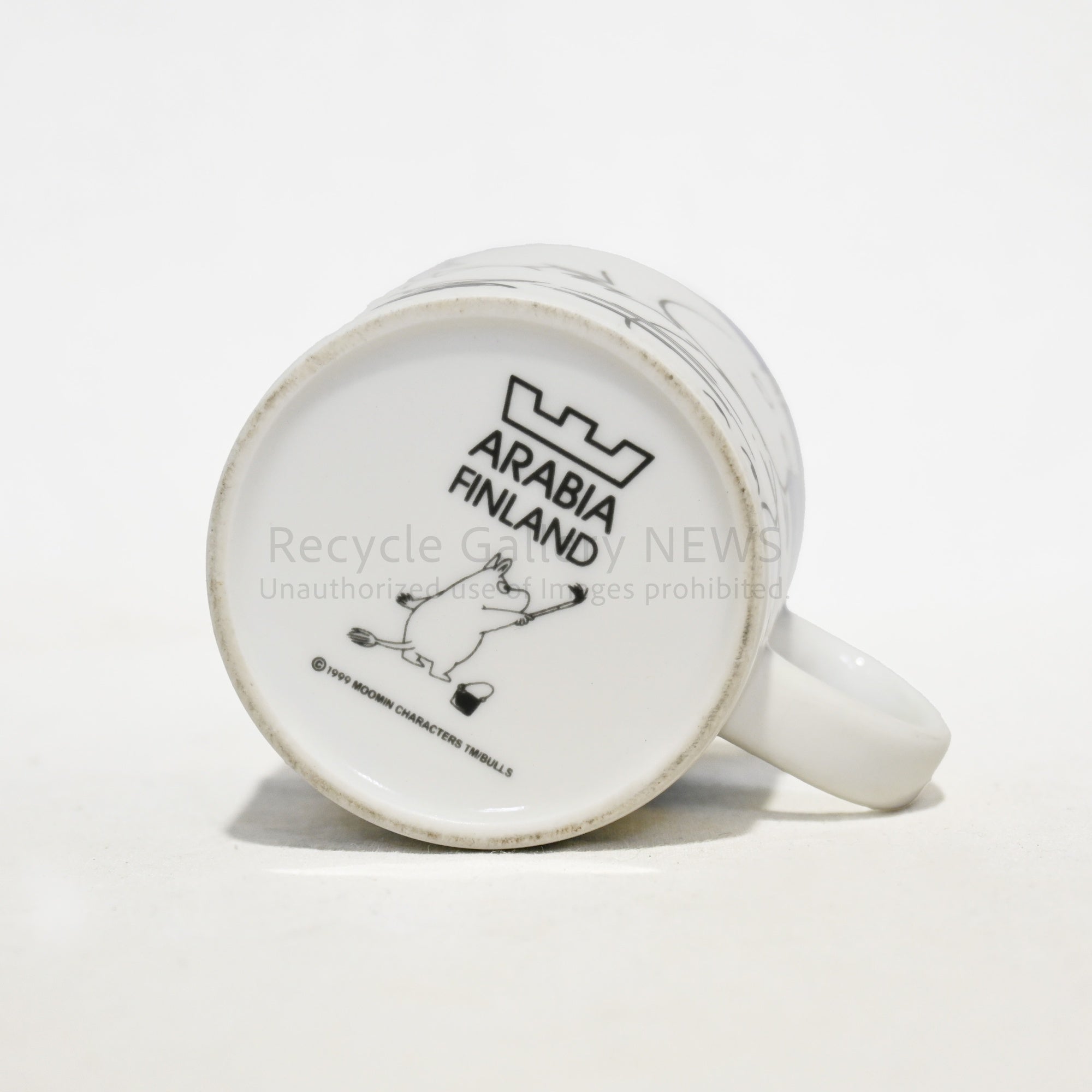 MOOMIN ARABIA Mug Moomintroll on Ice Vintage Scandinavian / ムーミン アラビア マグ ムーミントロール・オン・アイス ヴィンテージ 北欧