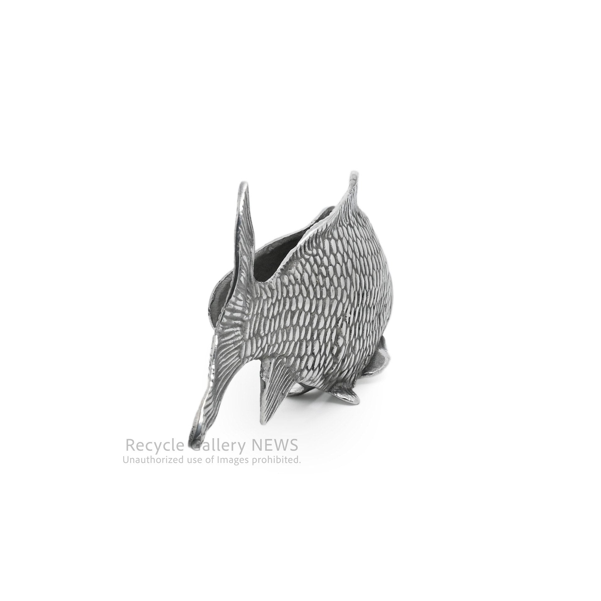 Vintage Carp Motif Napkin Holder Silver Plated / 鯉モチーフ ヴィンテージ ナプキンホルダー シルバー 銀メッキ