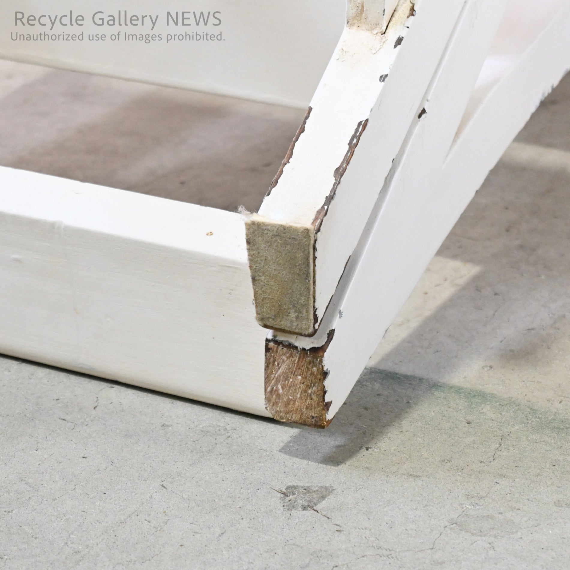 Vintage Foldable Library Step Chair White / ヴィンテージ 折りたたみ ライブラリー ステップ チェア 白