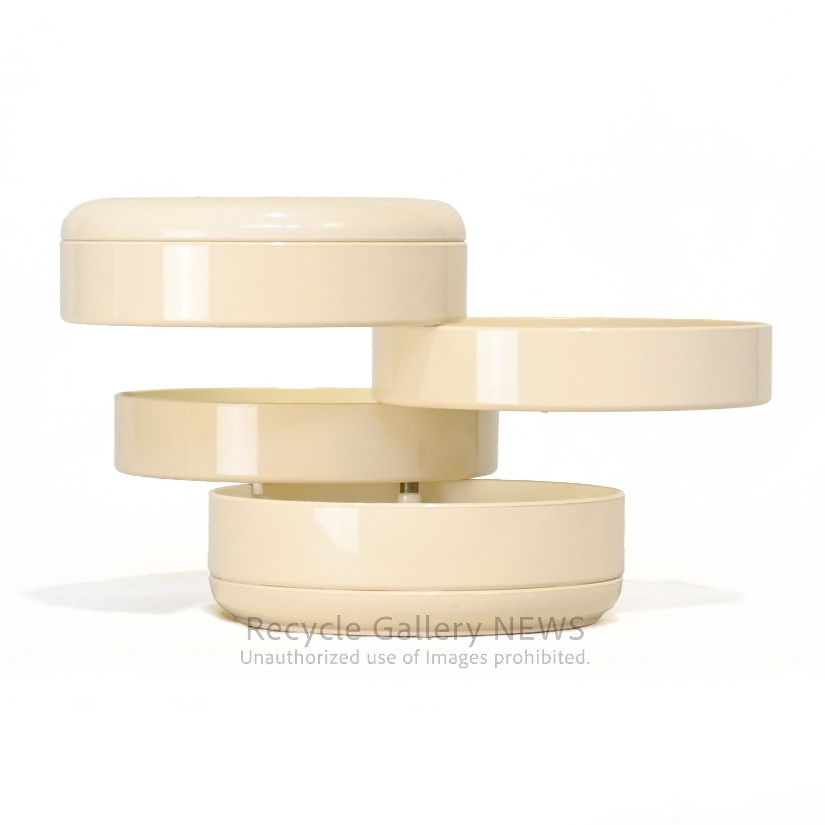 REXITE multiplor rotating desk organizer Cream Italia / マルチプラー レキサイト 回転 デスク収納 クリーム色 イタリア