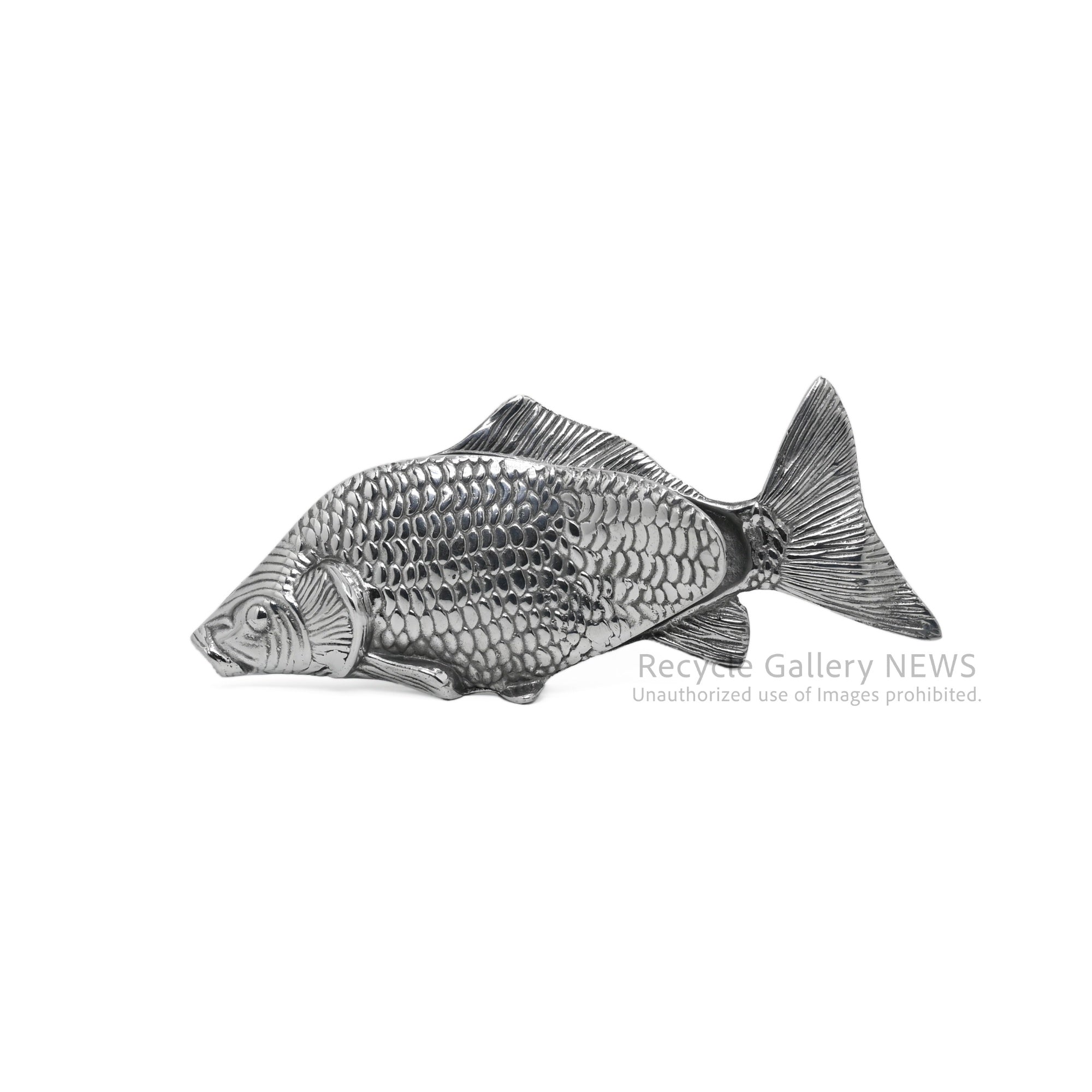 Vintage Carp Motif Napkin Holder Silver Plated / 鯉モチーフ ヴィンテージ ナプキンホルダー シルバー 銀メッキ