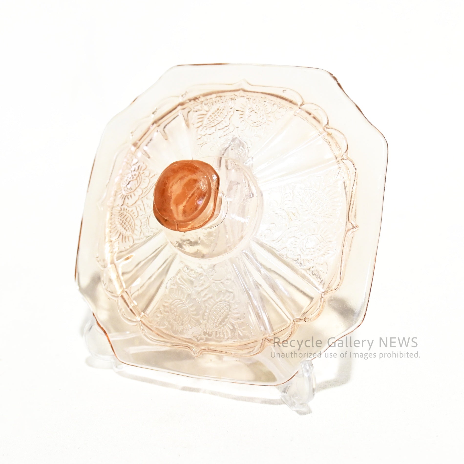 Anchor Hocking Cookie Glass Jar Vintage Pink Retro / アンカーホッキング クッキージャー ガラス瓶 ヴィンテージピンクレトロ