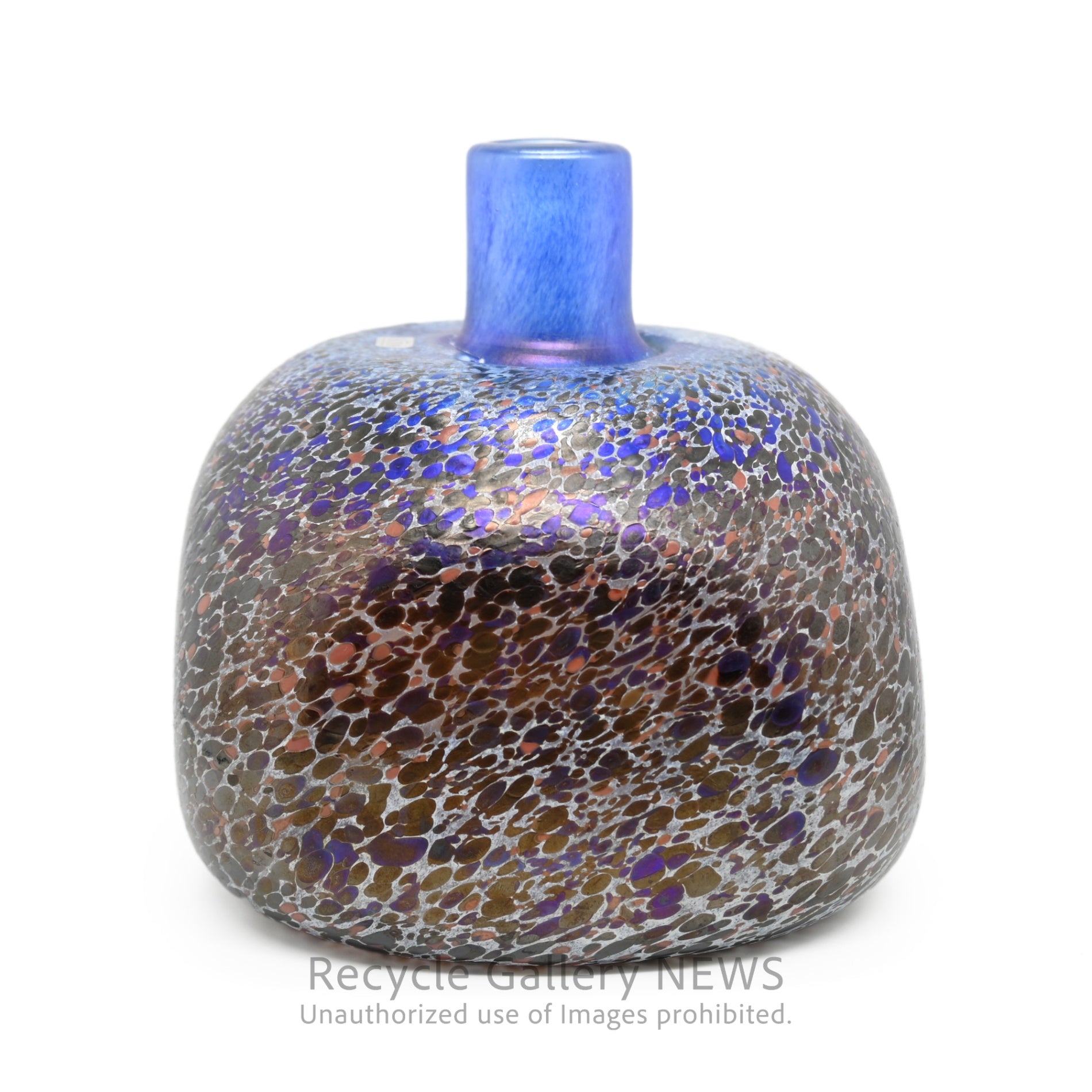 KOSTA BODA Bertil Vallien Art Modern Glass Flower Vase Purple Tones / コスタボダ ガラス フラワーベース バーティル・ヴァリーン 一輪挿し 花瓶 パープル系 アートガラス モダン