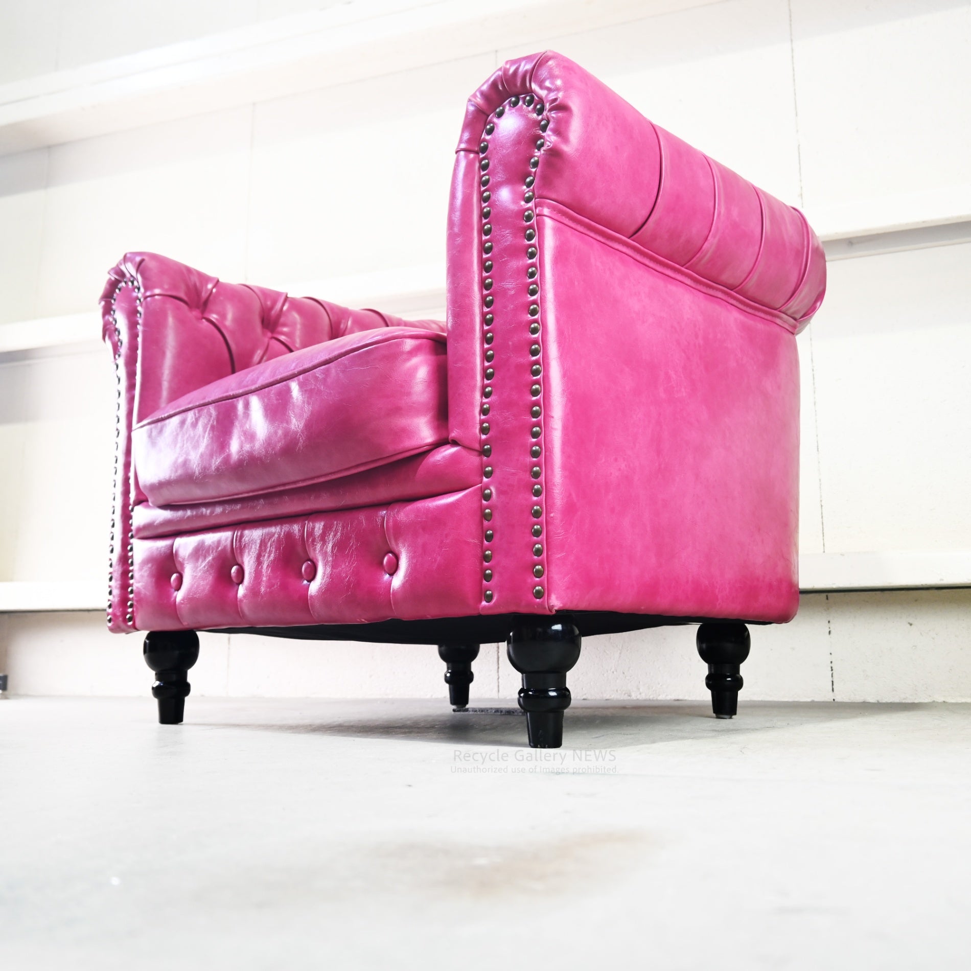 VINCENT Authentic British Chesterfield 1PSofa Industrial Style / ヴィンセント チェスターフィールド シングルソファー イギリス インダストリアル オーセンティック