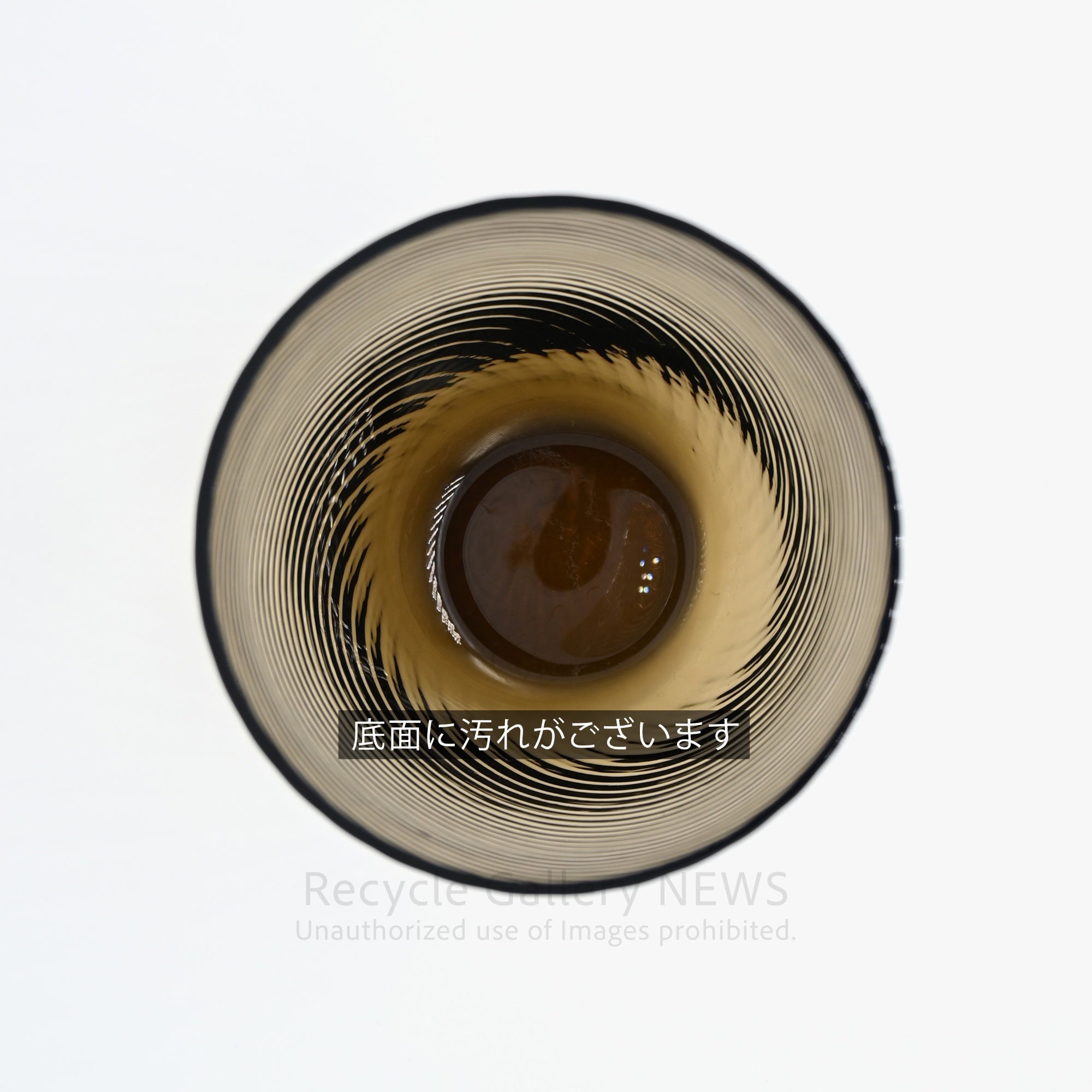 NASON MORETTI "IDRA" Ribbed Glass Smoked Grey Tumbler Venetian Murano Modern Interior / ナソン・モレッティ "イドラ" グラス スモーキーグレー グラデーションカラー ガラス タンブラー ヴェネチアンガラス イタリア ムラーノ モダンインテリア