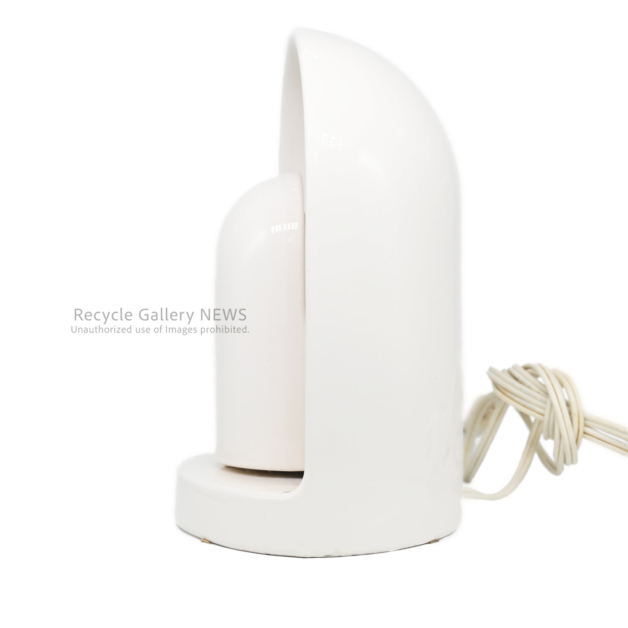 Yamagiwa CERAMICA Japan White Table Lamp Mid Century Modern Art Piece 1983/ ヤマギワ セラミカ テーブルランプ 日本 白色 ミッドセンチュリー アートピース 1983年製