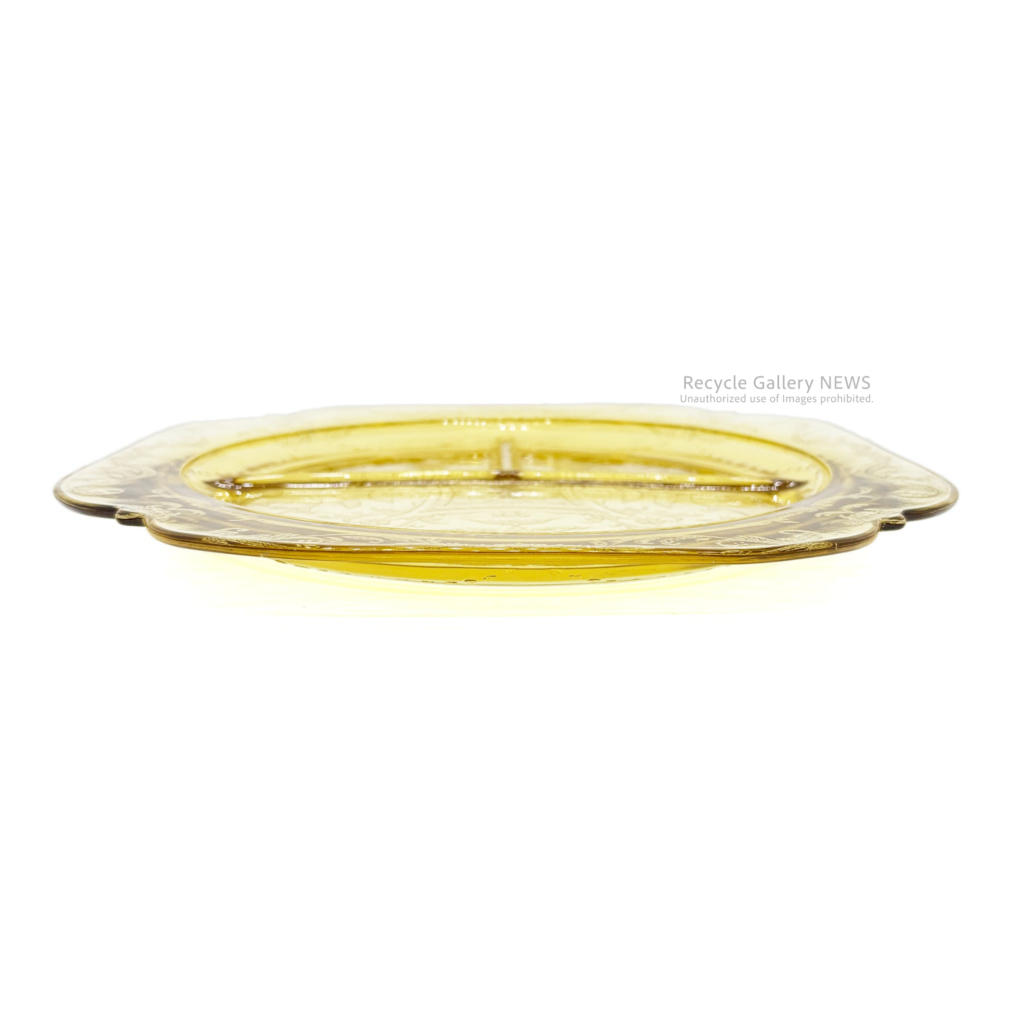 Federal Glass "Madrid" Divider plate U.S.A Vintage / フェデラル・グラス マドリッド 仕切りプレート 1930年代