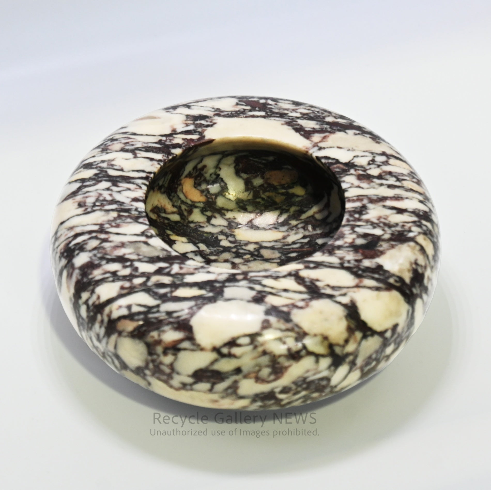 Marble Ashtray Black and White Natural Stone Accessory Tray / 大理石 灰皿 黒 白 マーブル 天然石 アクセサリートレー