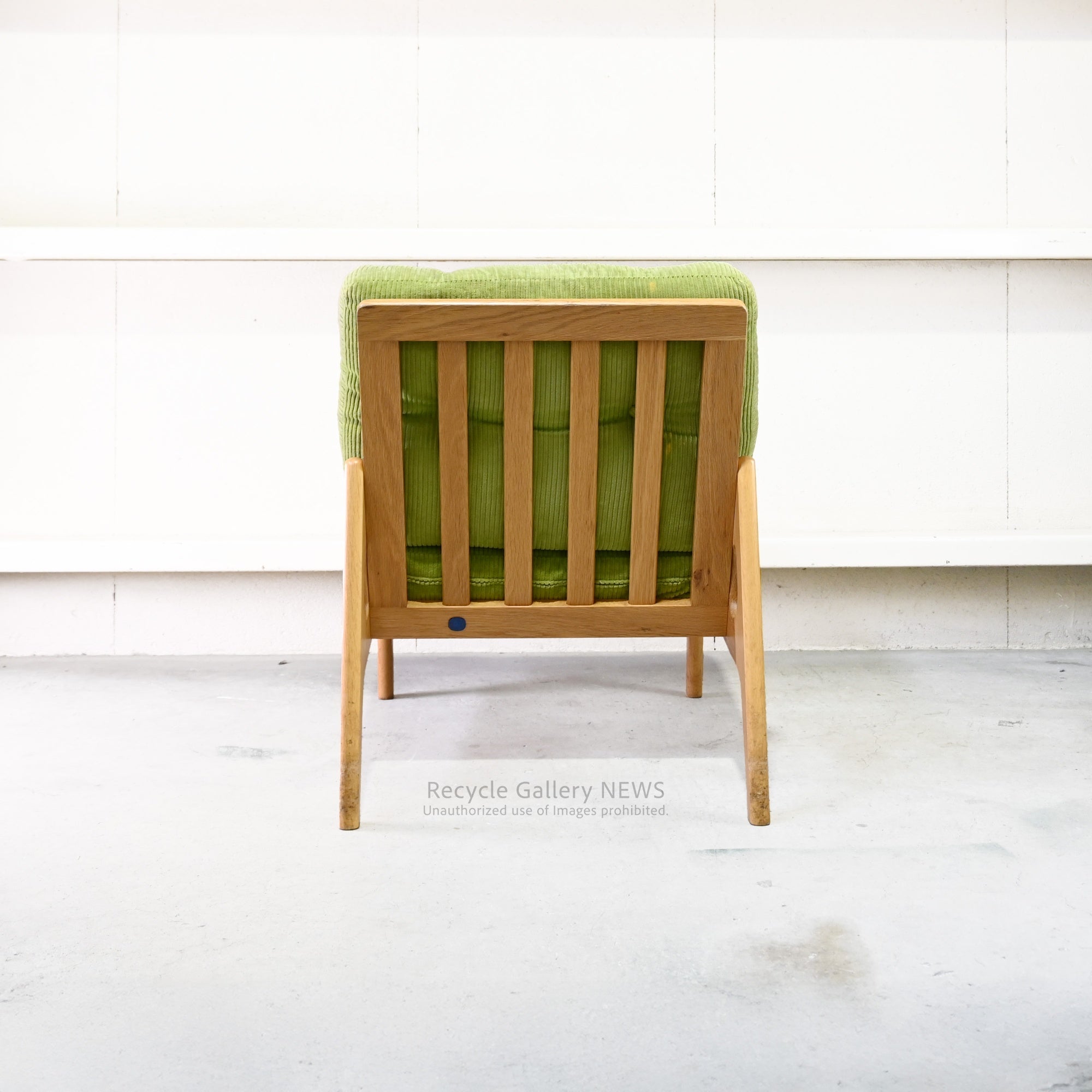 Maruni60 Frame Chair in Green Fabric Japanese Mid Century Modern / マルニ60 フレームチェア グリーンファブリック 日本 ミッドセンチュリー  ジャパニーズモダン