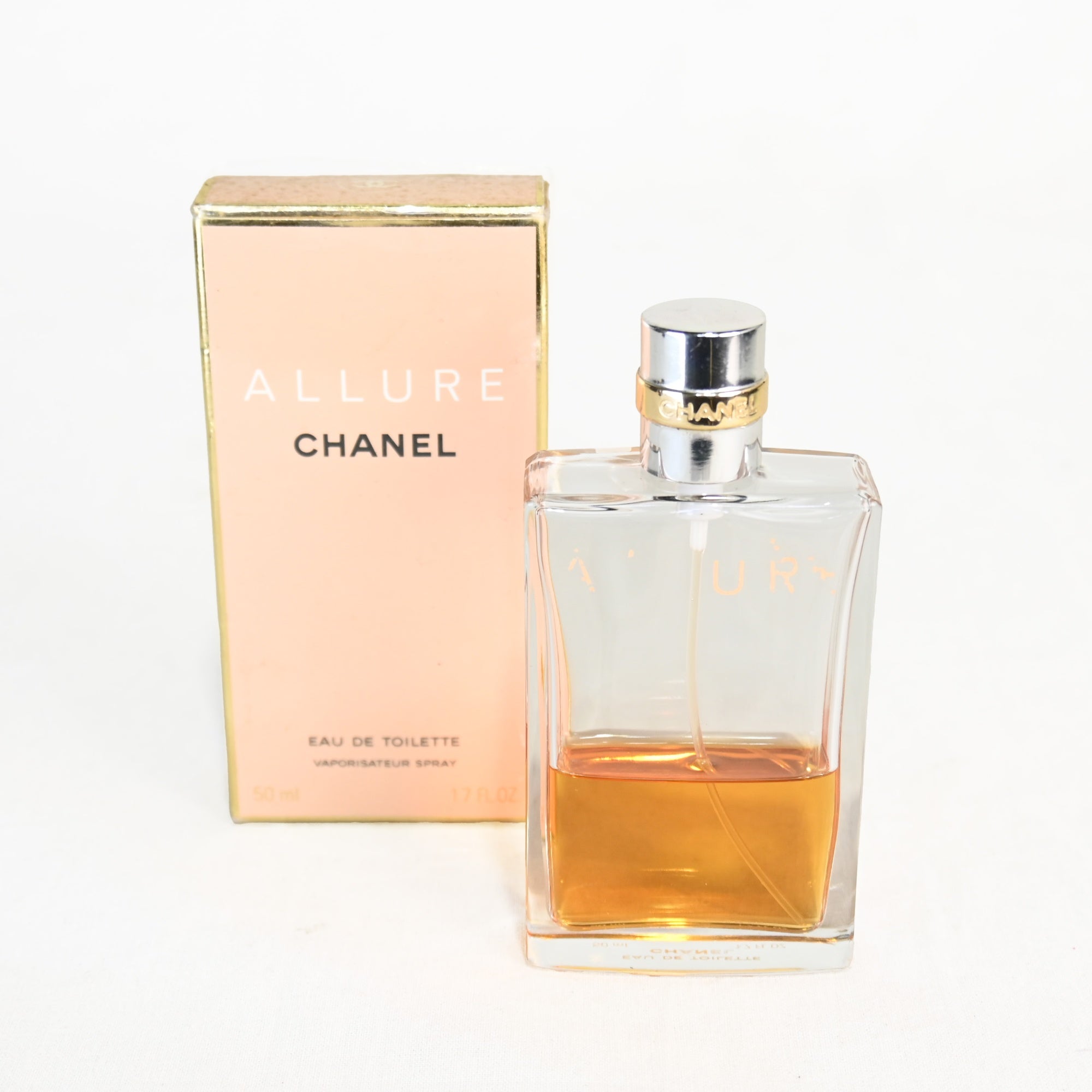 CHANEL ALLURE eau de toilette 50ml Print peeling off / シャネル アリュール オードトワレ 香水