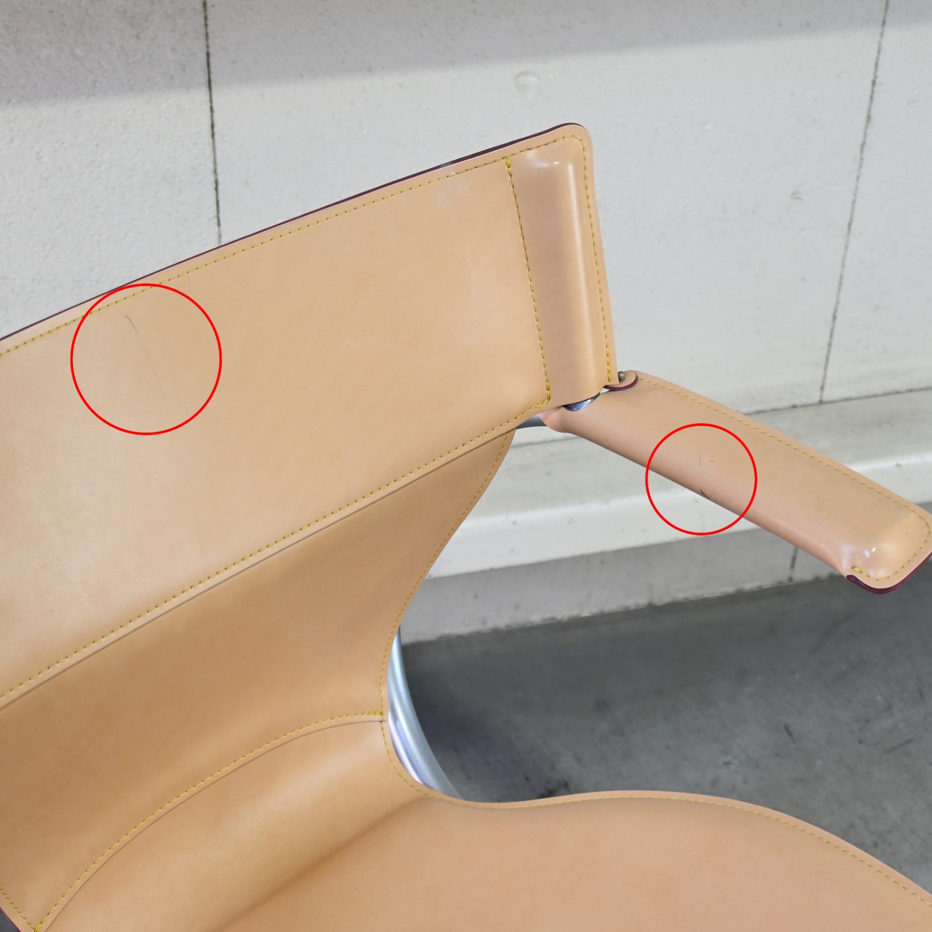 Karimoku XT4300AJ Office chair Desk chair Genuine tanned leather Japan / カリモク家具 本革 ヌメ革 デスクチェア 事務椅子