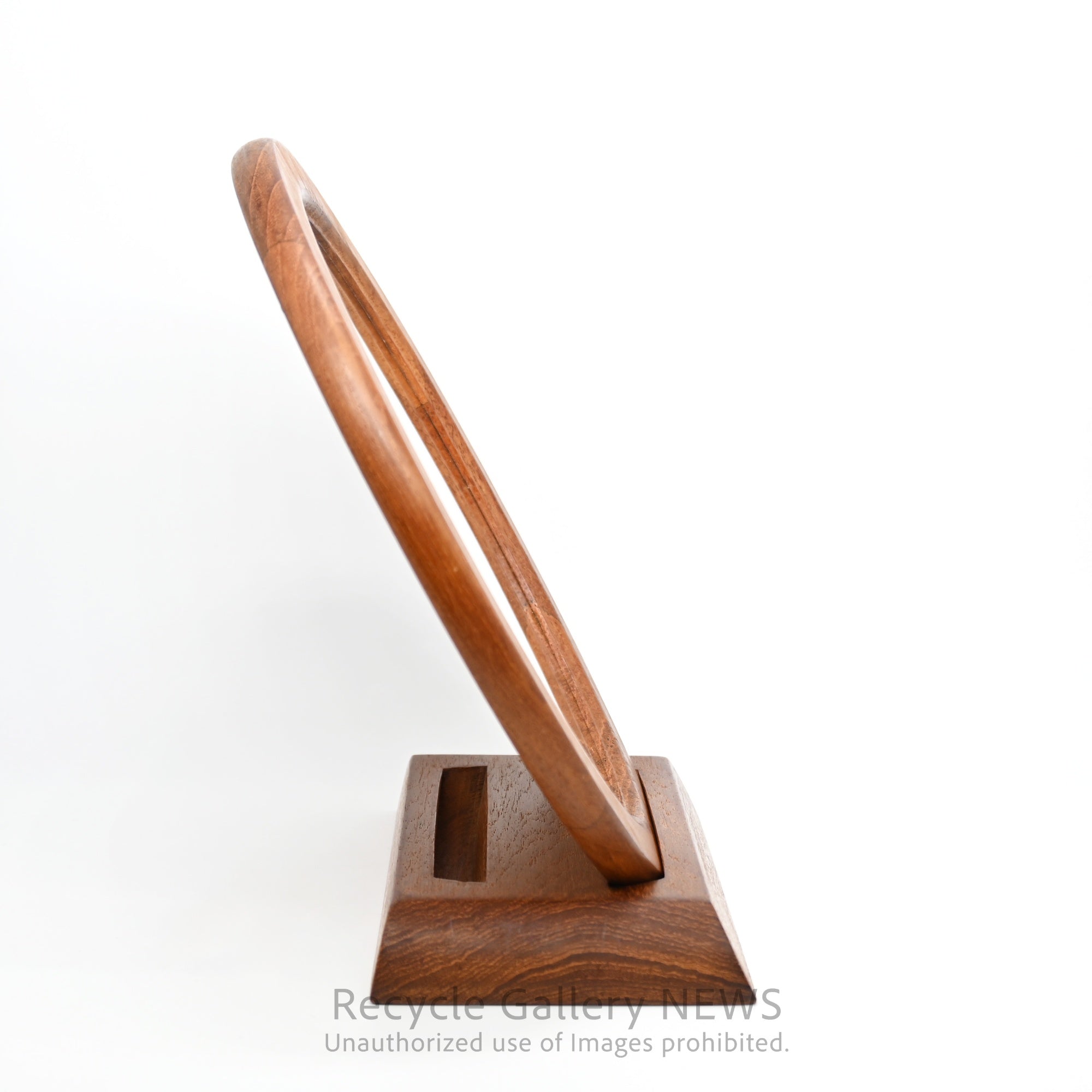 Vintage-like Teakwood Mirror & Stand Brown / チークウッド ミラー&スタンド ブラウン ヴィンテージライク 卓上ミラー