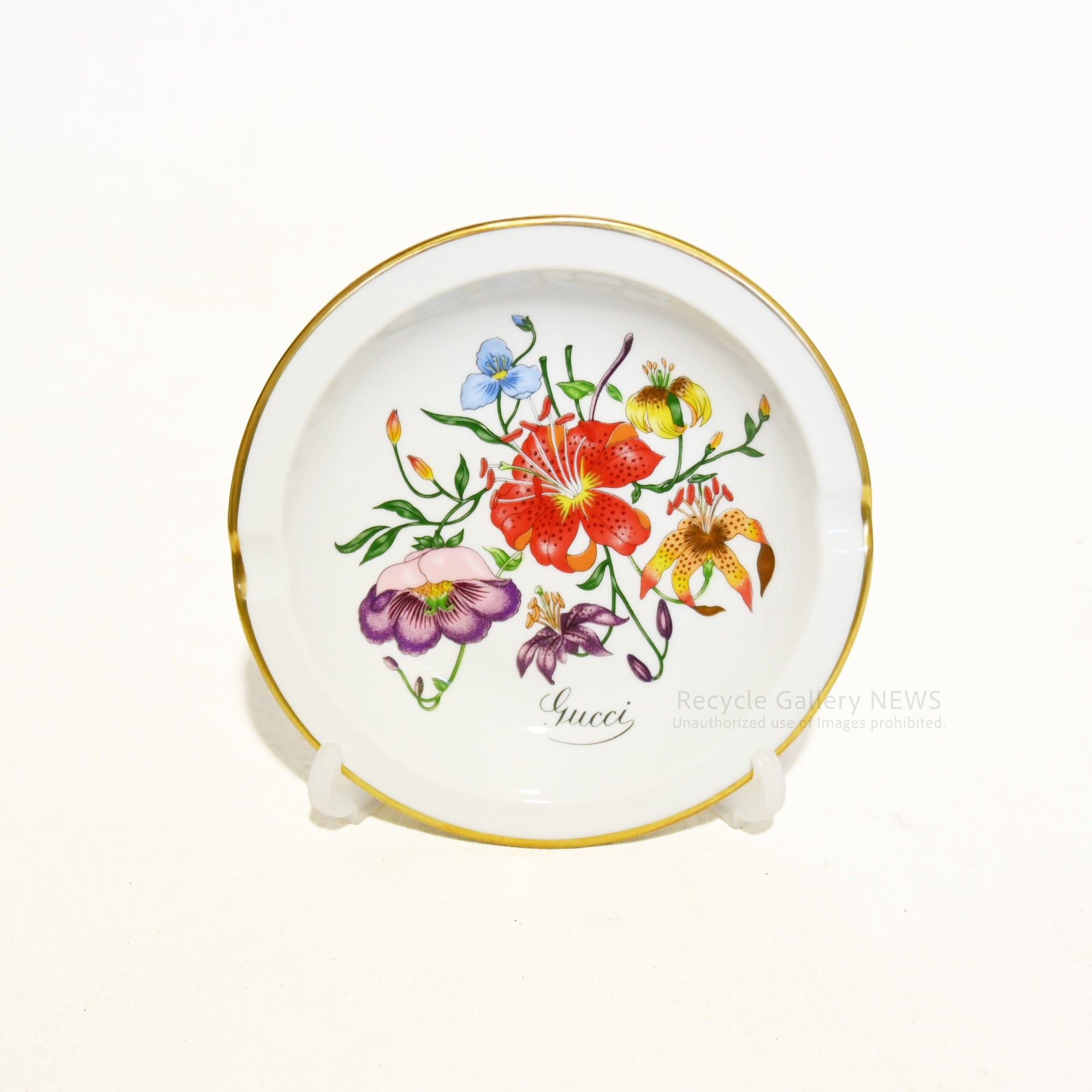 GUCCI x Ginori Ashtray 1970s-80s Unused Rare Italy / グッチ × ジノリ 灰皿 アッシュトレイ 1970~80年代 未使用 希少品 イタリア