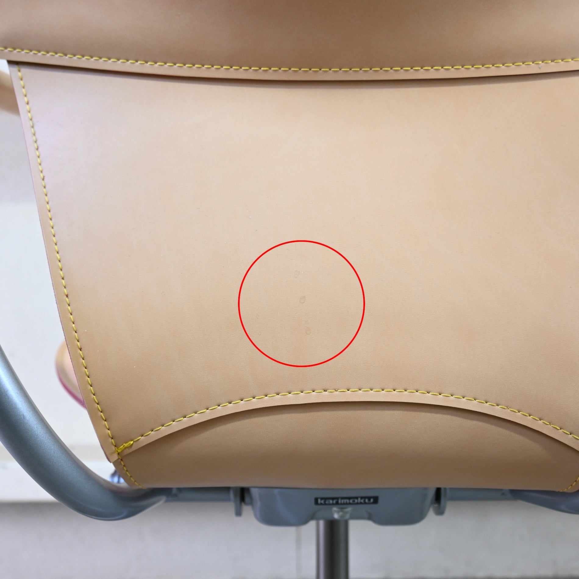 Karimoku XT4300AJ Office chair Desk chair Genuine tanned leather Japan / カリモク家具 本革 ヌメ革 デスクチェア 事務椅子